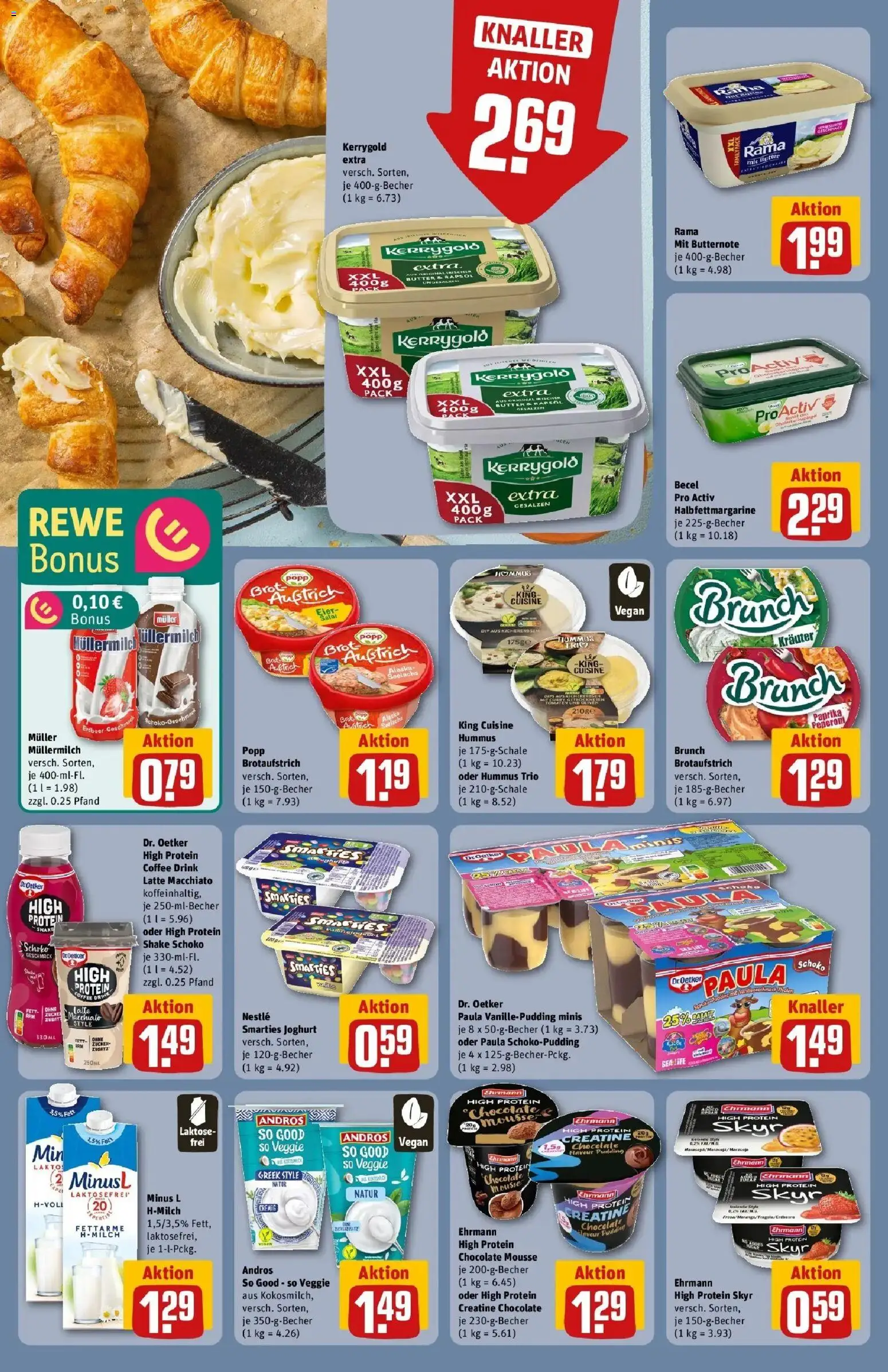 Rewe Prospekt Pegnitz	 – gültig ab 20.04.2026 | Seite: 20 | Produkte: Milch, Becel, Smarties, Brot