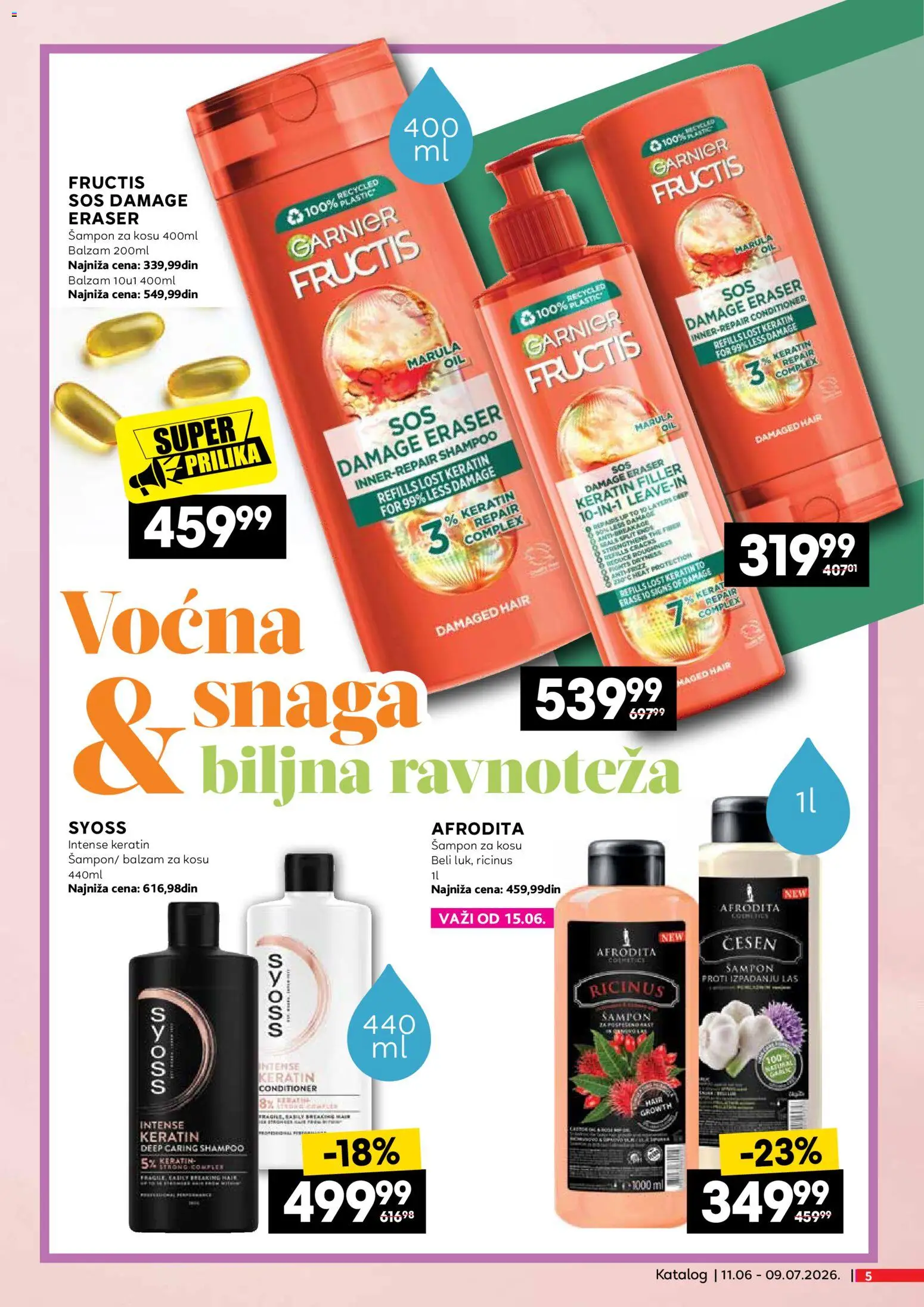 Idea katalog - važi od 11.06.2026 | Strana: 5 | Proizvode: Šampon, Balzam, Balzam za kosu, Sos