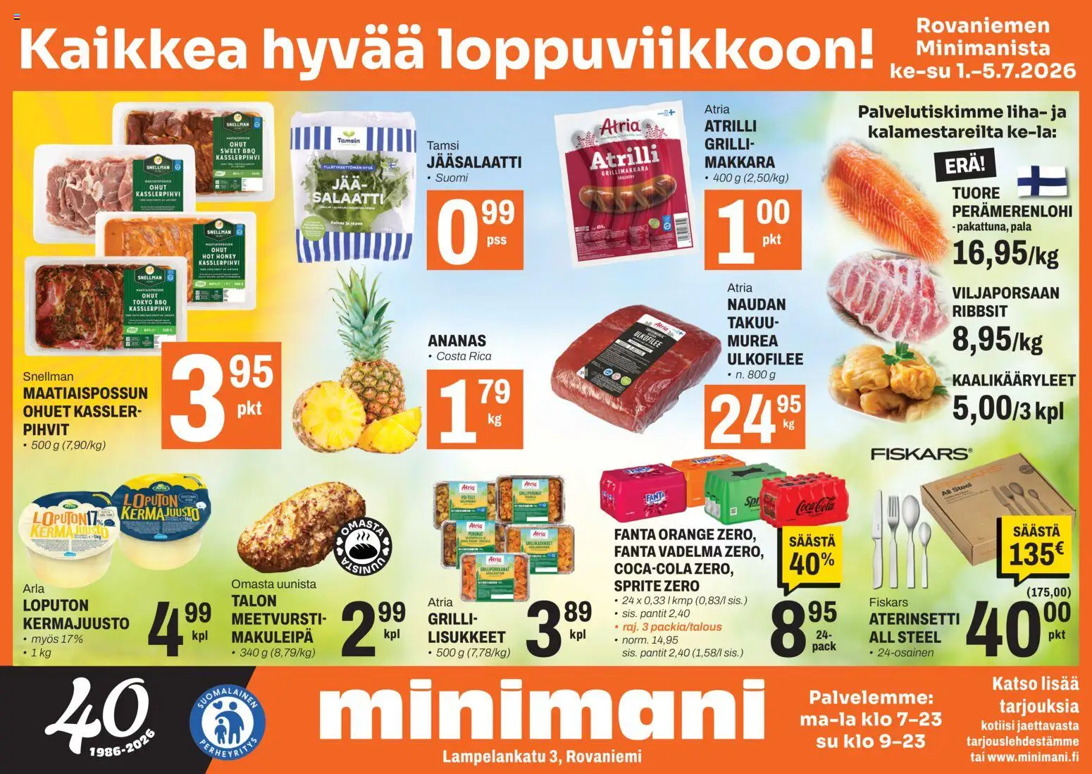 Minimani Tarjoukset - Rovaniemi – voimassa 01/07/2026 alkaen | Sivu: 1