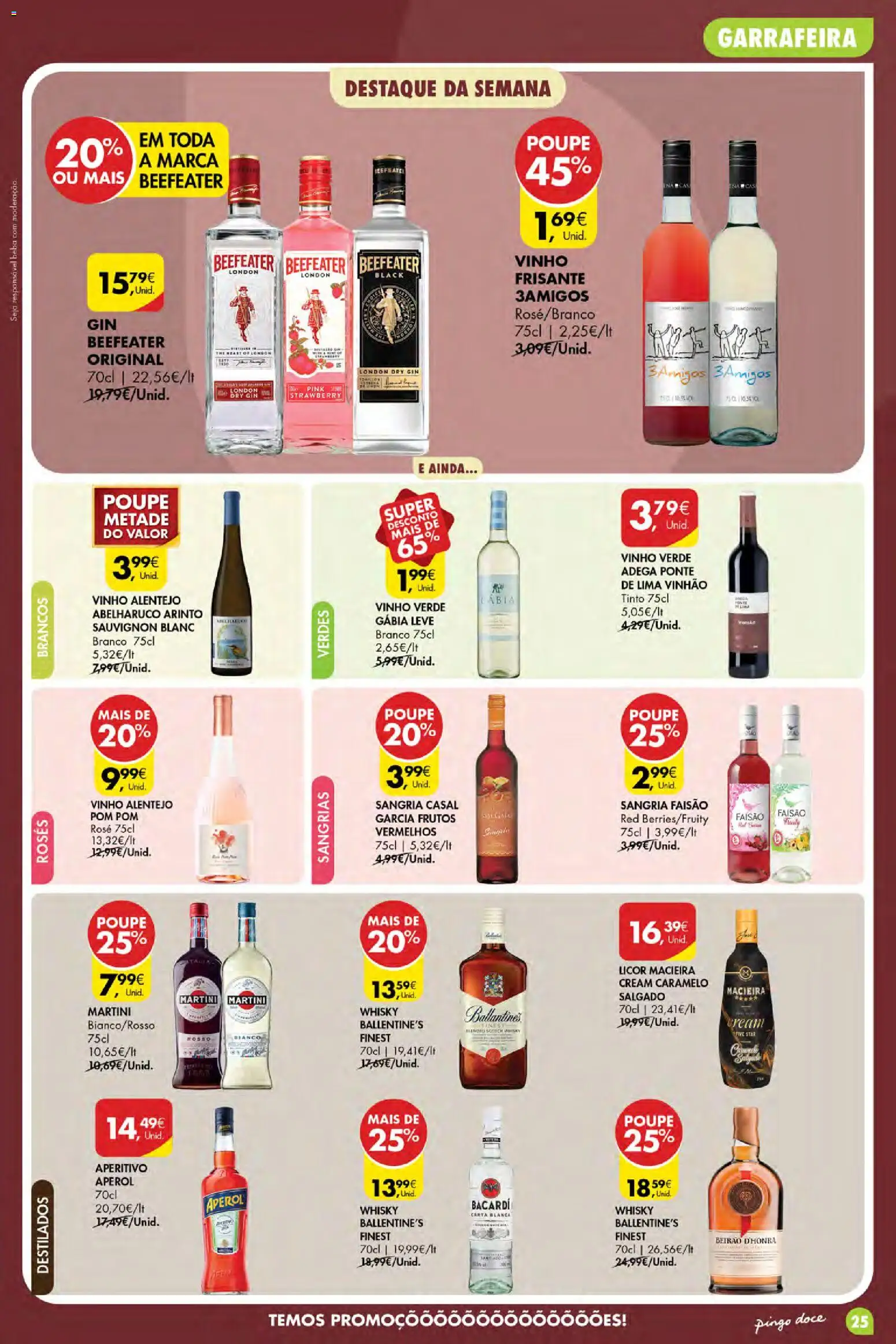 Pingo Doce Poupe Esta Semana Açores │ válido de 10/09/2026 | Página: 25 | Produtos: Whisky, Vinho, Gin, Ballantine's
