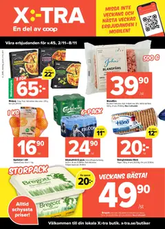 Coop X:-TRA erbjudanden - Förhandsvisning av reklamblad från butik Coop X:-TRA aktuell från 02/11/2026