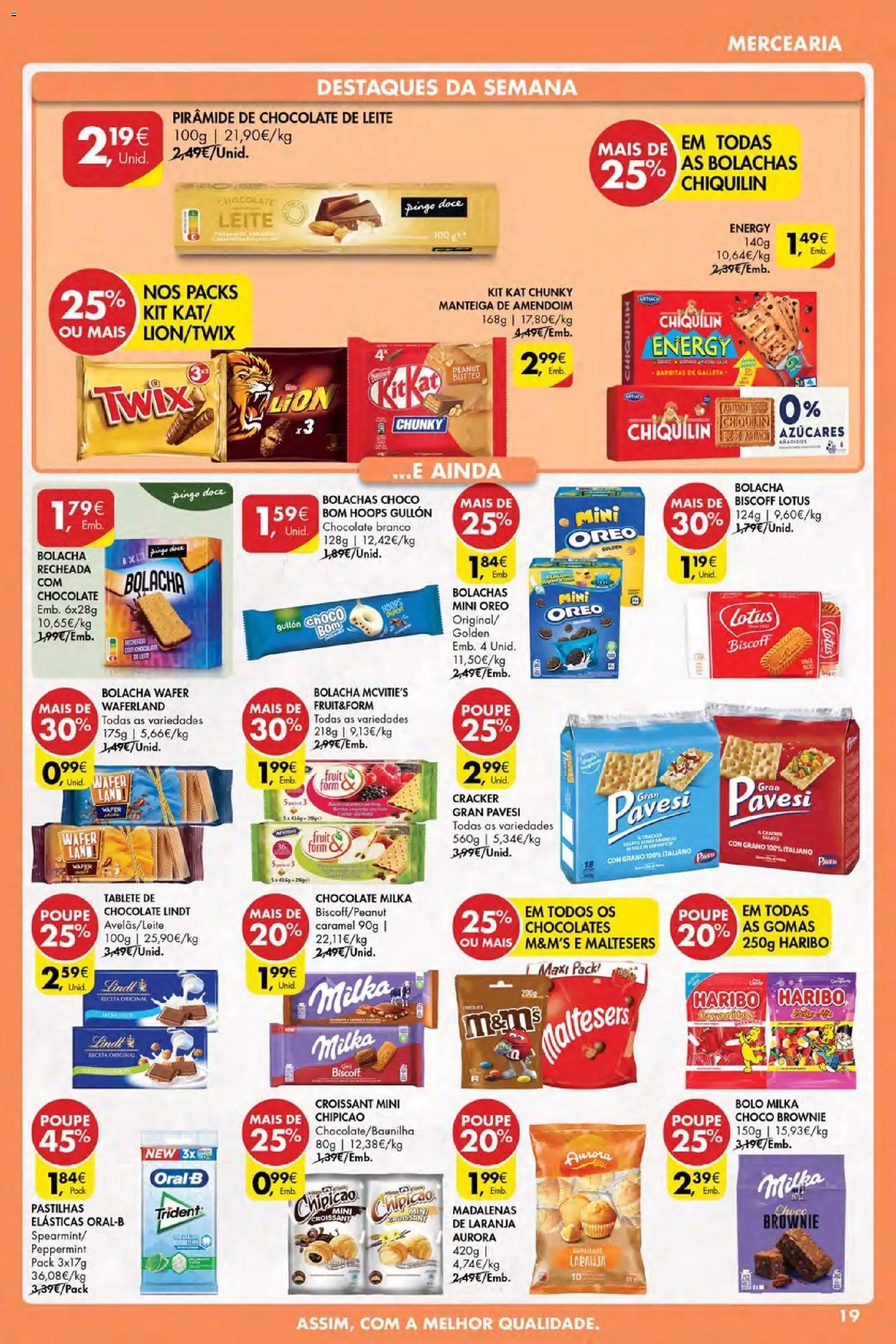 Pingo Doce Poupe Esta Semana Açores │ válido de 07.05.2026 | Página: 19 | Produtos: Manteiga de amendoim, Bolachas, Chocolates, Gomas