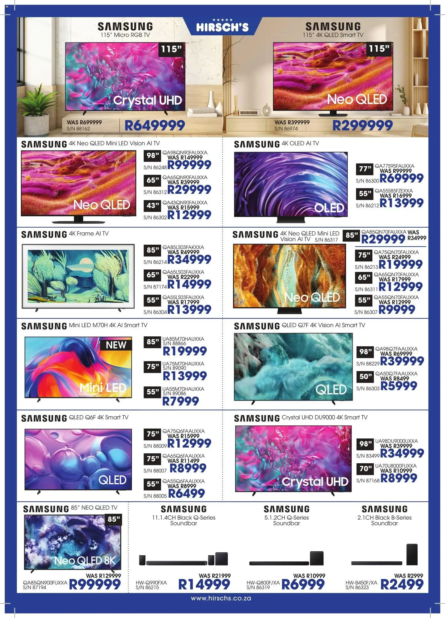 New Hirsch's catalogue – valid from 23/06/2026 | Page: 4 | Products: Frame, TV, Soundbar