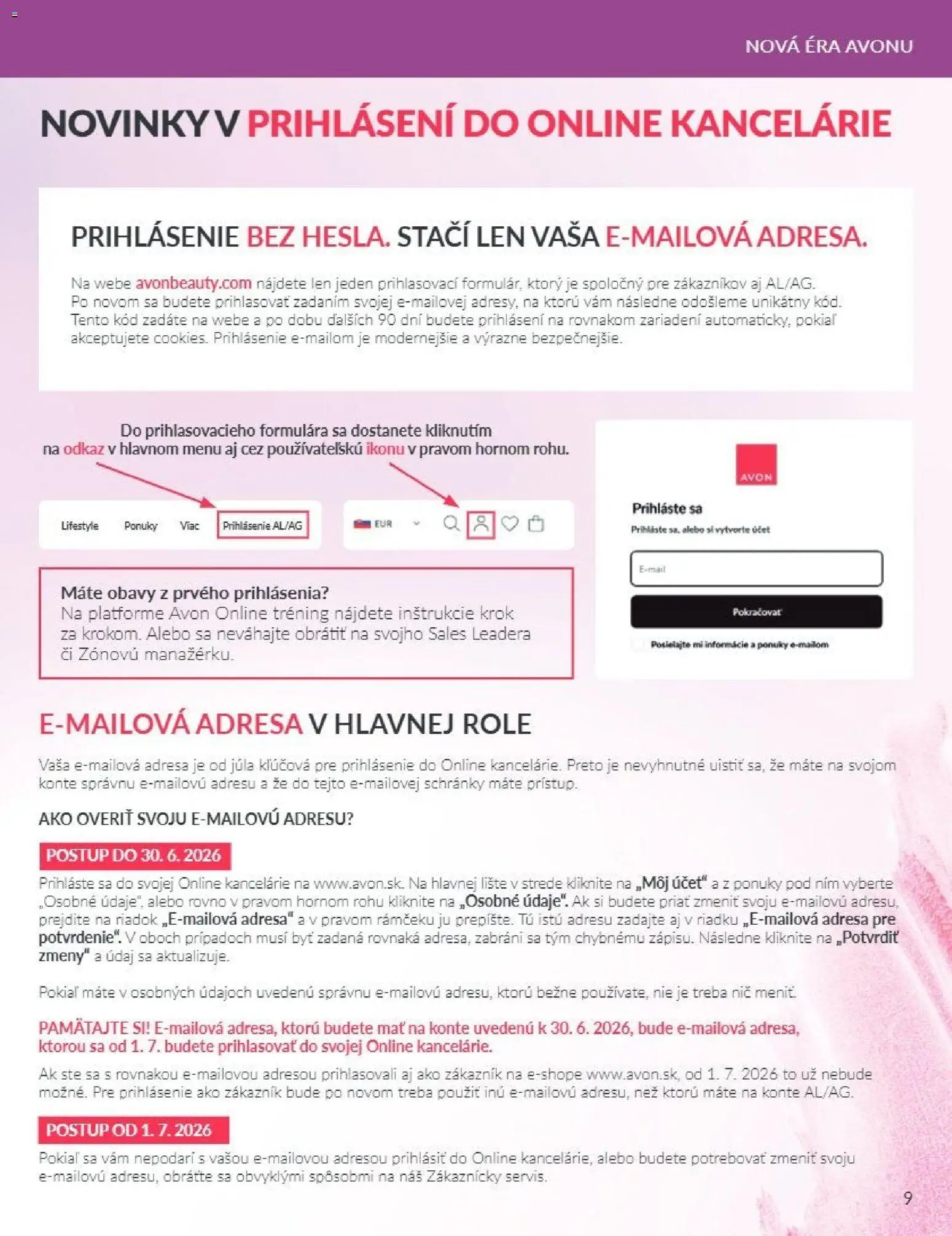 Nové Avon akcie – leták je platný od 01.07.2026 | Strana: 9