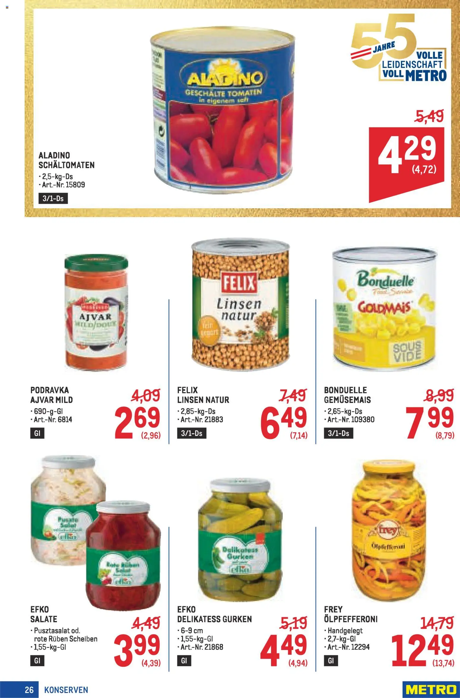 Metro angebote Profi gültig ab 16.04.2026 | Seite: 26 | Produkte: Gurken, Tomaten