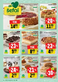 IKI leidinys galioja nuo 2026.08.17 | Puslapis: 12 | Prekių: Tortas, Pyragas