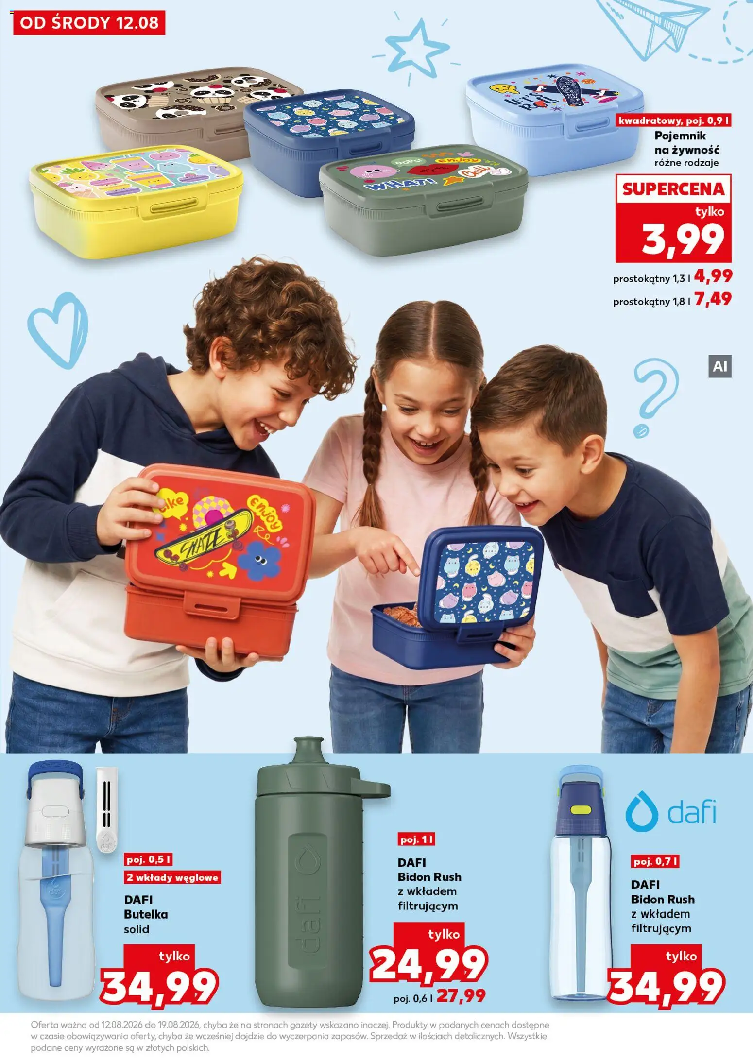 Kaufland gazetka - Wszystko do szkoły od 12.08.2026 | Strona: 7 | Produkty: Żywność, Gazety, Pojemnik na żywność