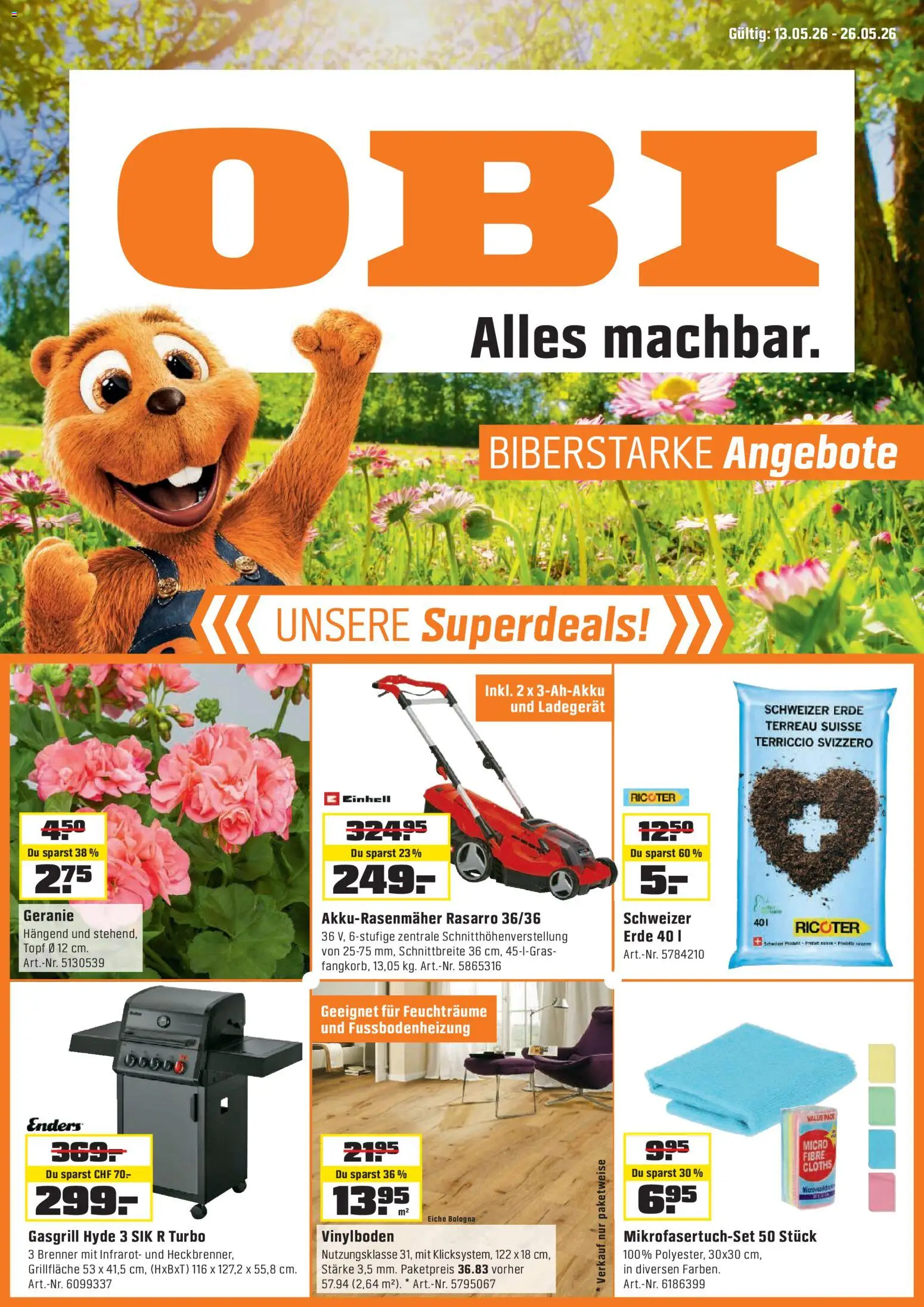 OBI - ALLES MACHBAR. BIBERSTARKE ANGEBOTE. – gültig ab 12.05.2026 | Seite: 1