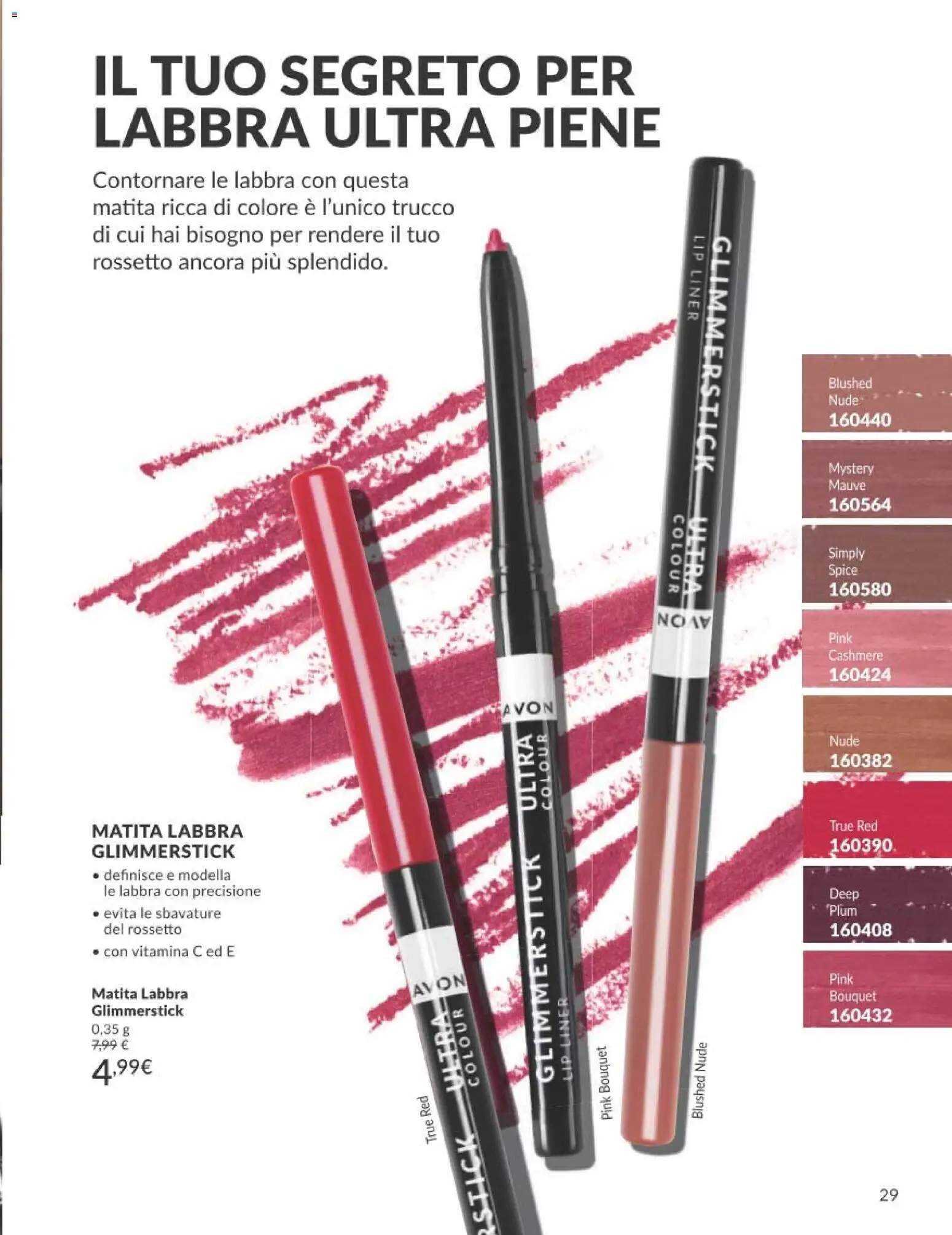 Volantino Avon del 01/08/2026 | Pagina: 29 | Prodotti: Rossetto, Trucco