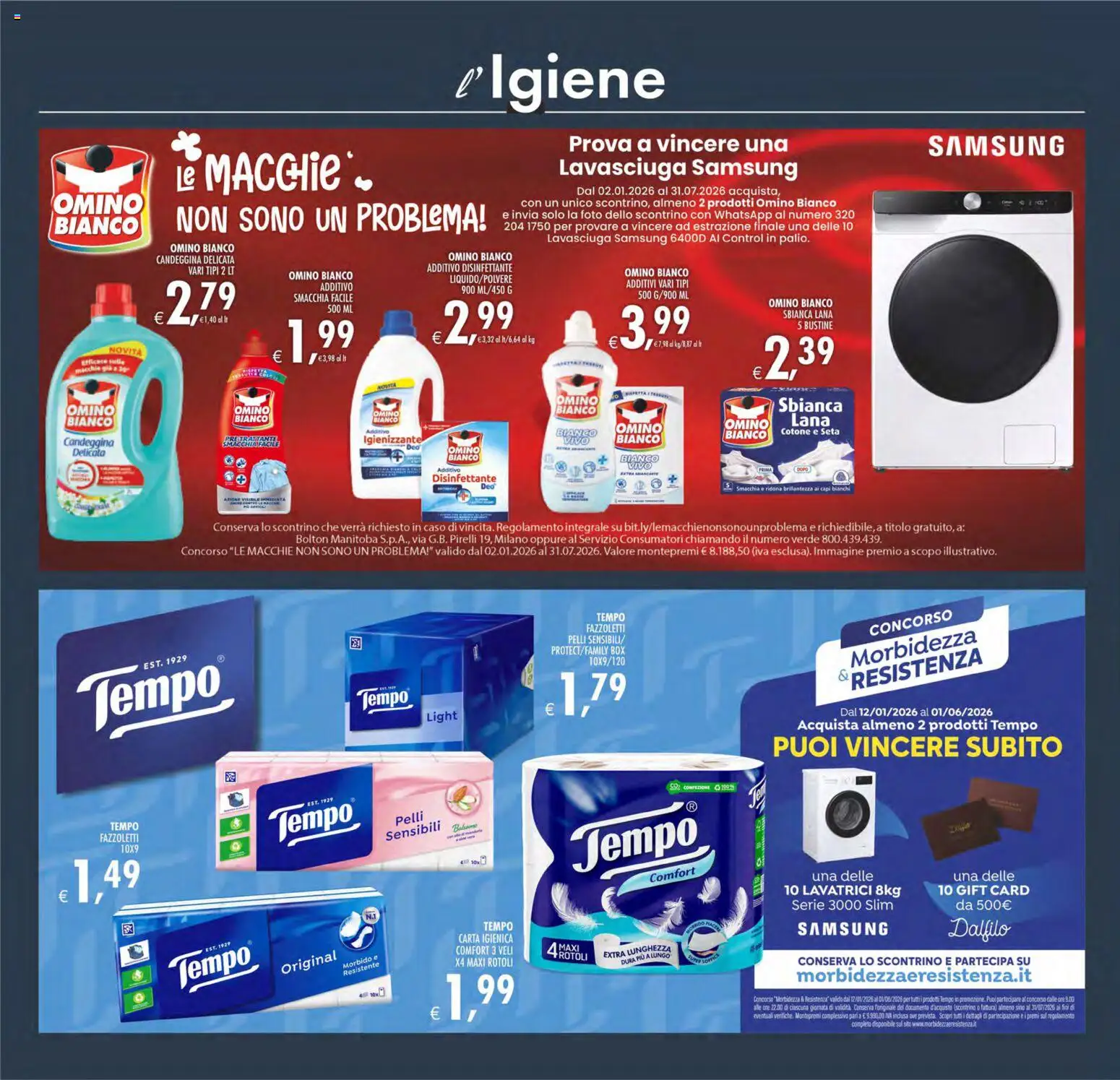 Volantino Decò del 28.04.2026 | Pagina: 24 | Prodotti: Carta igienica, Lavasciuga, Candeggina, Samsung