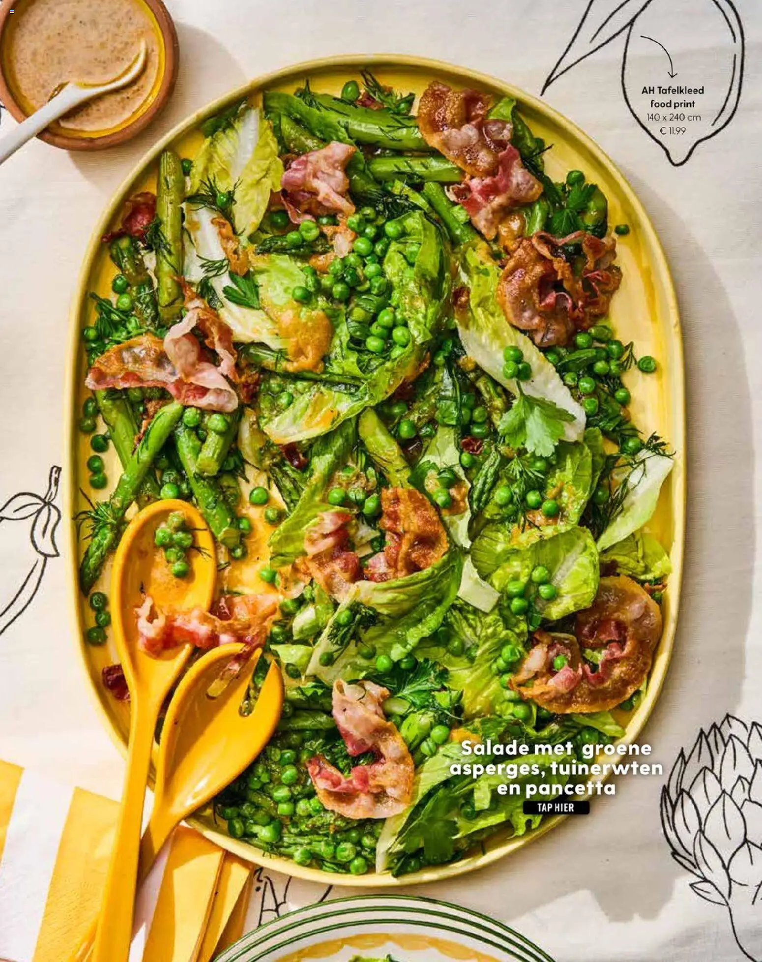 {H1} | Pagina: 93 | Producten: Salade, Pancetta