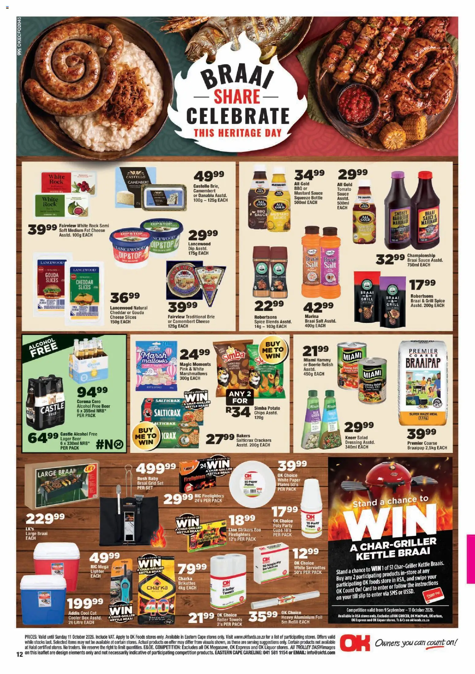 New OK Foods catalogue – valid from 23/09/2026 | Page: 12 | Products: Box, Mustard, Cheddar, Paper
