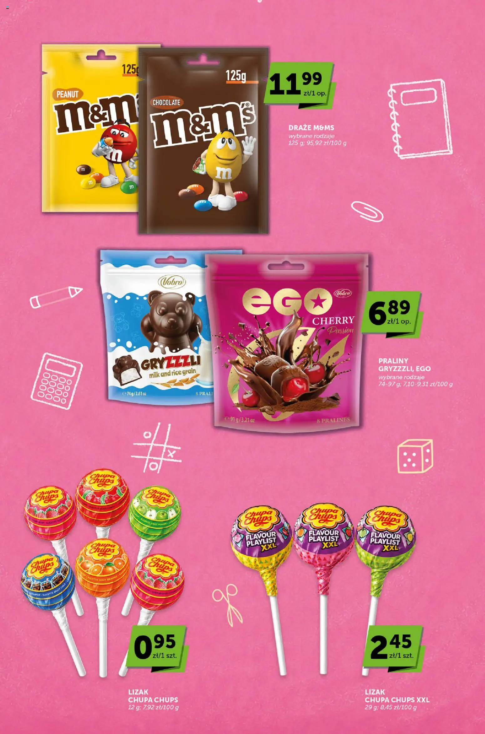 ABC gazetka - Katalog od 20.08.2026 | Strona: 4 | Produkty: Lizak Chupa Chups, Praliny