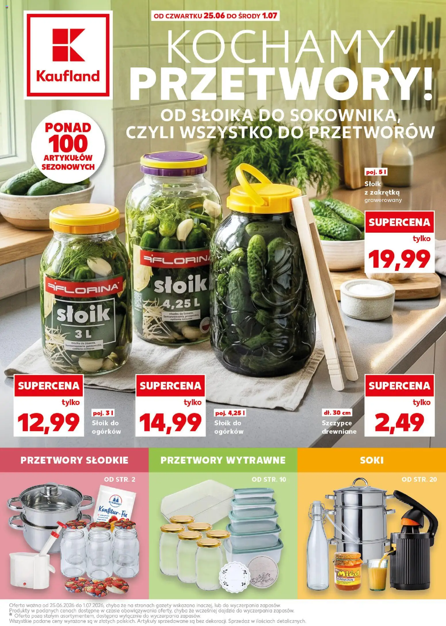 Kaufland Polsko leták - Kochamy przetwory od 25.06.2026 | Strana: 1