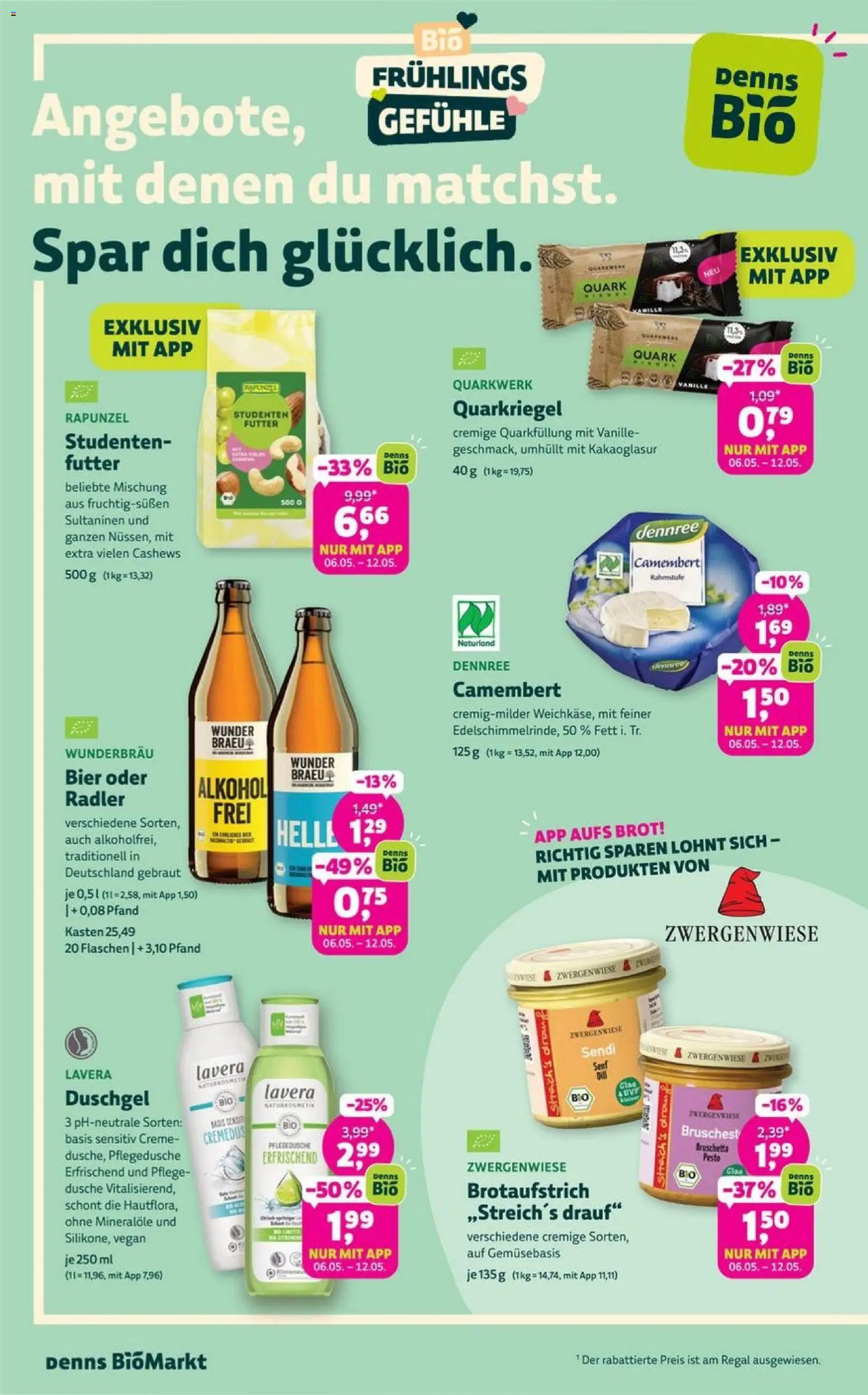 Denns BioMarkt Angebote – gültig ab 06.05.2026 | Seite: 2 | Produkte: Regal, Dusche, Radler, Brot