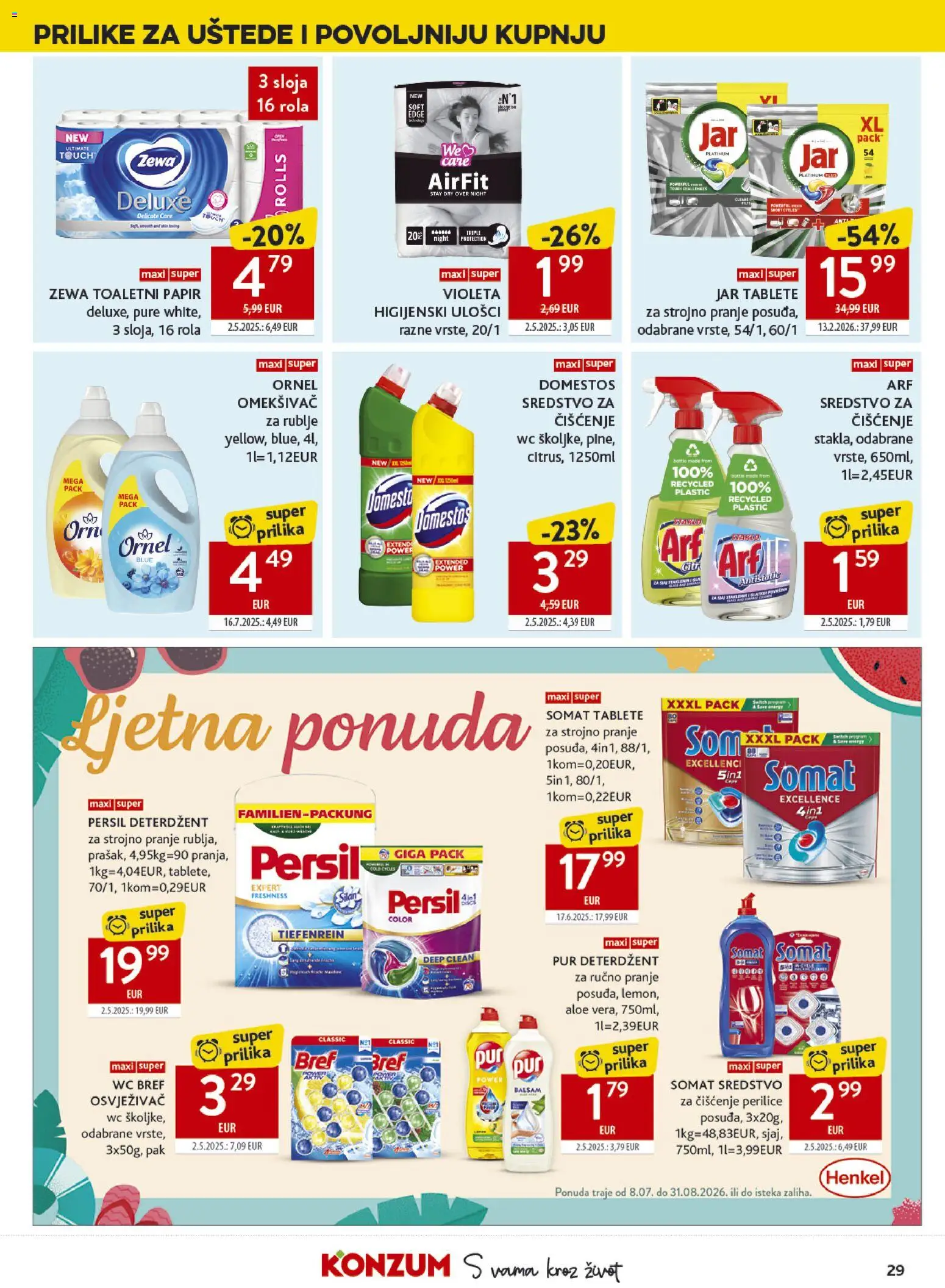 Konzum HR akciós ujság - amely érvényes a következő dátumtól: 2026.07.08. | Oldal: 29