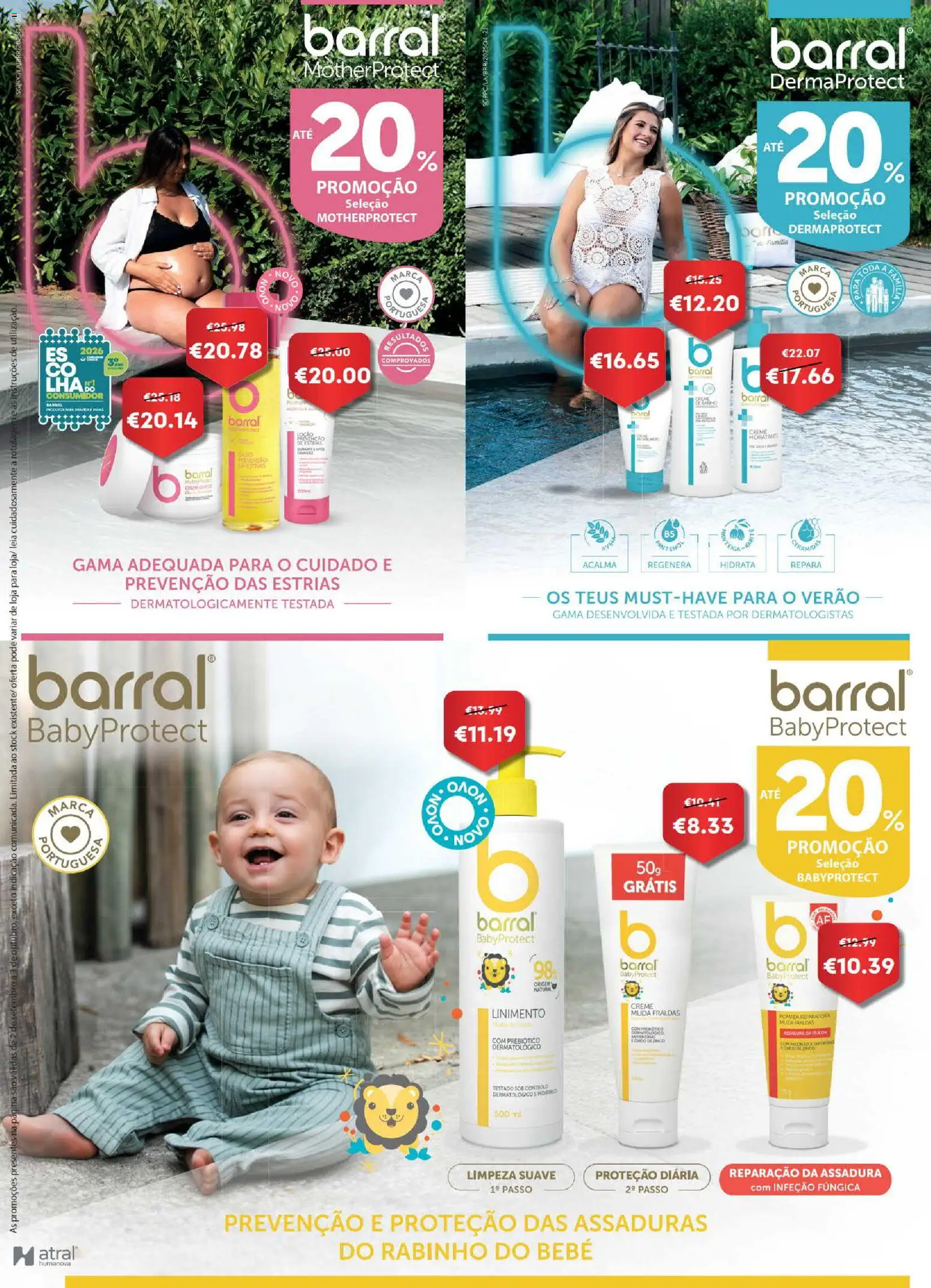 Auchan Revista Longevidade e Especial Bebe │ válido de 02/09/2026 | Página: 66 | Produtos: Fraldas, Pomada, Óleo, Creme