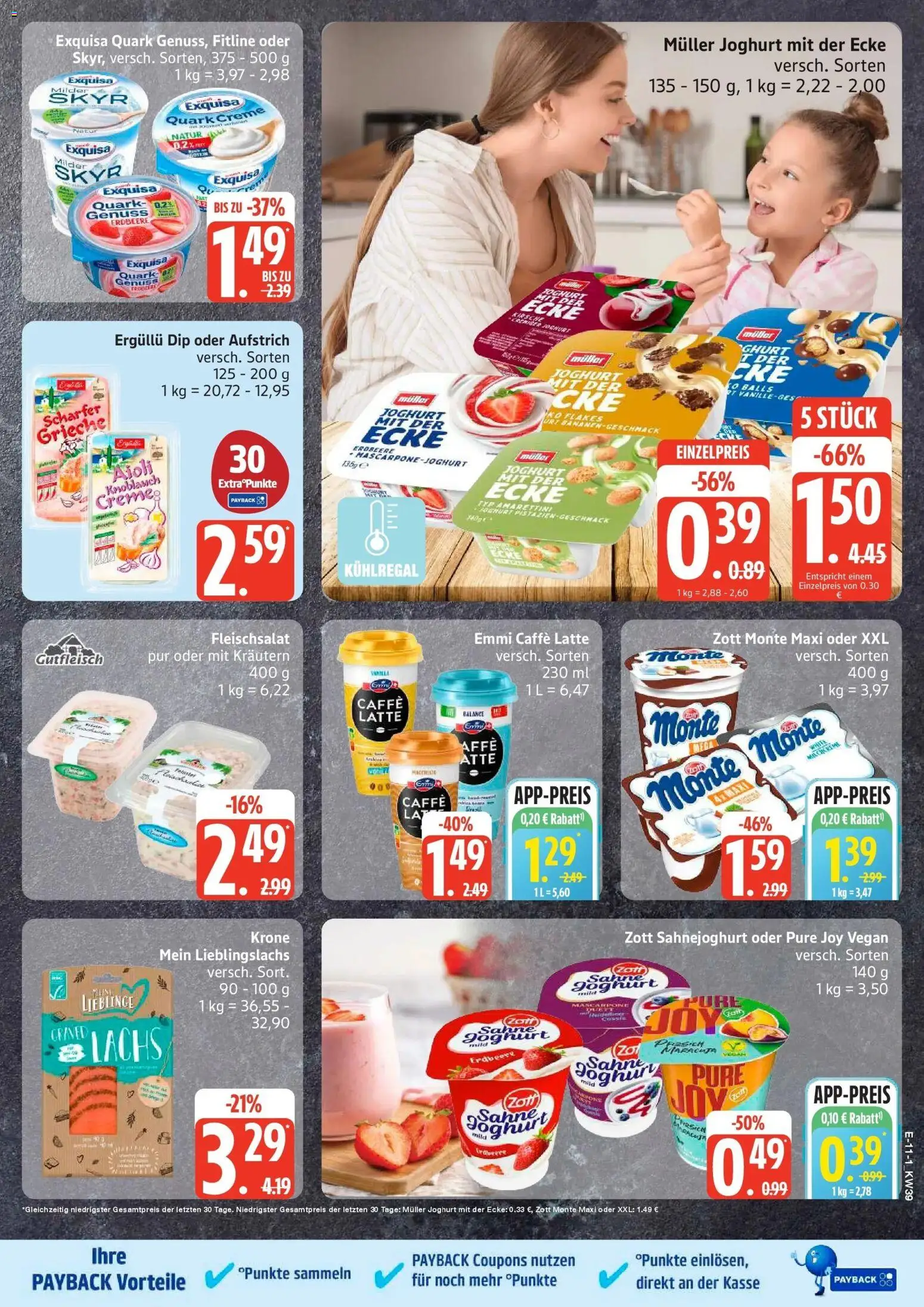 Edeka Prospekt Husum (ab 21.09.2026) » Angebote Online | Seite: 13 | Produkte: Quark, Joghurt, Pistazien, Creme