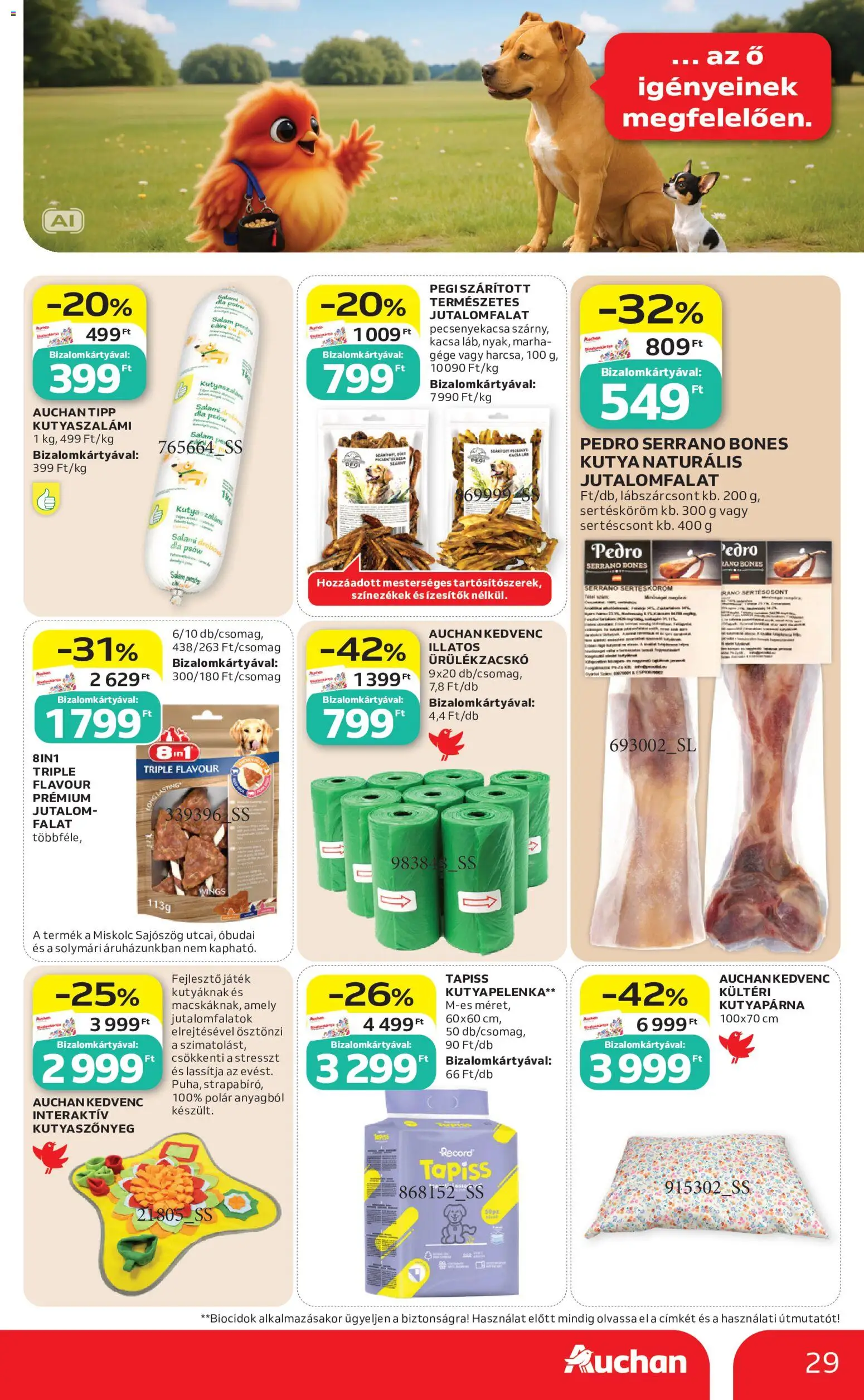 Auchan akciós ujság - amely érvényes a következő dátumtól: 2026.08.21. | Oldal: 29