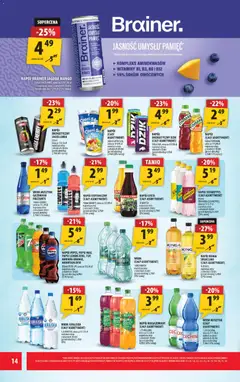 Pogląd oferty "Arhelan gazetka" - ważna od 08.05.2026 | Strona: 14 | Produkty: Mango, Pepsi, Delikatesy, Woda