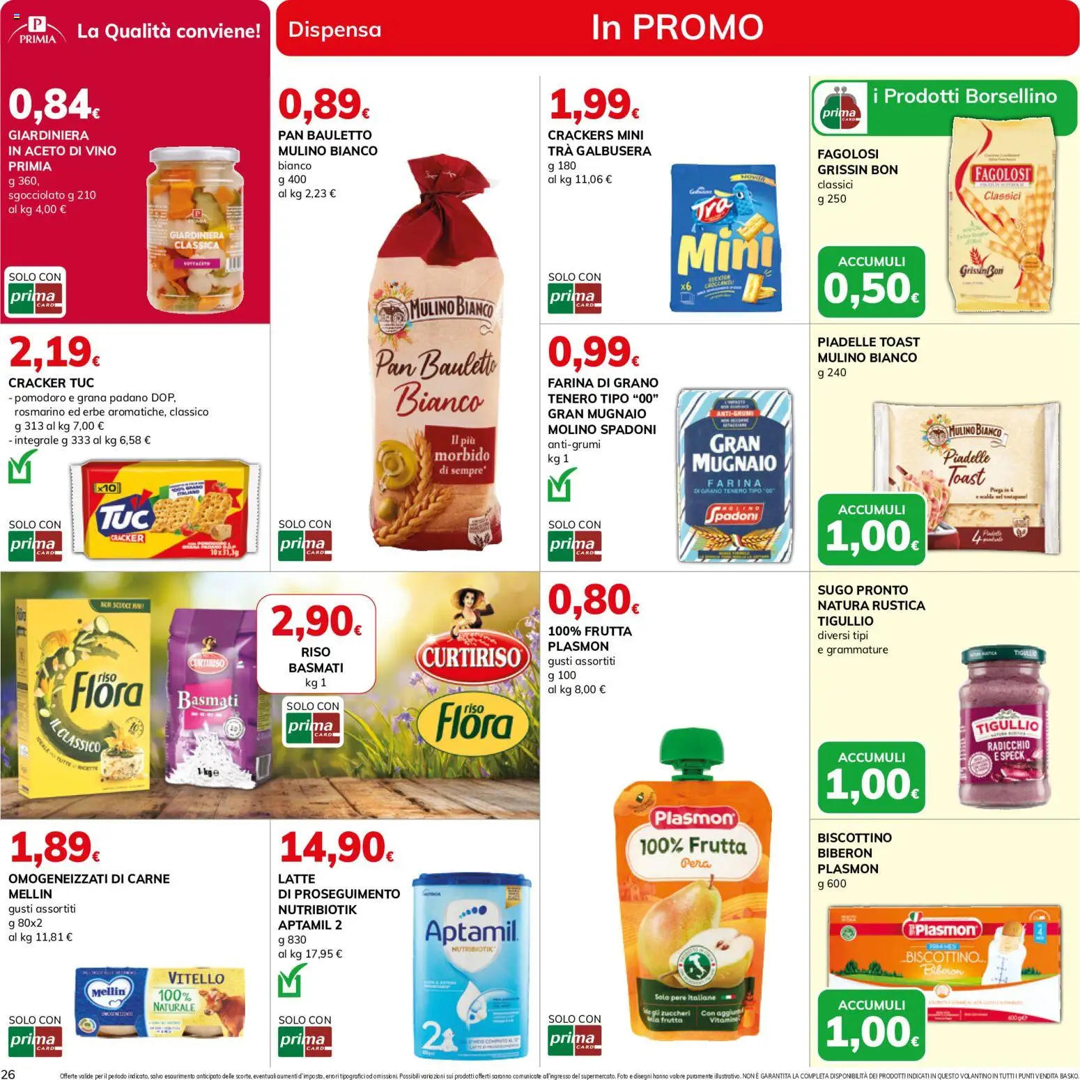 Volantino Basko del 19.05.2026 | Pagina: 26 | Prodotti: Riso, Pomodoro, Crackers, Vitello