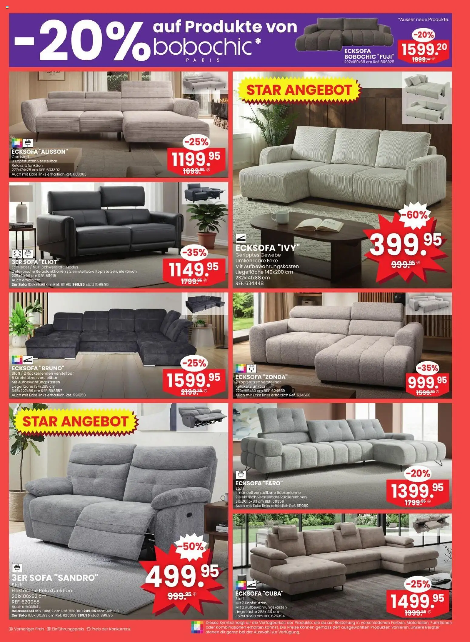 Conforama aktionen – gültig ab 28.10.2026 | Seite: 3 | Produkte: Sofa, Ecksofa, Relaxsessel