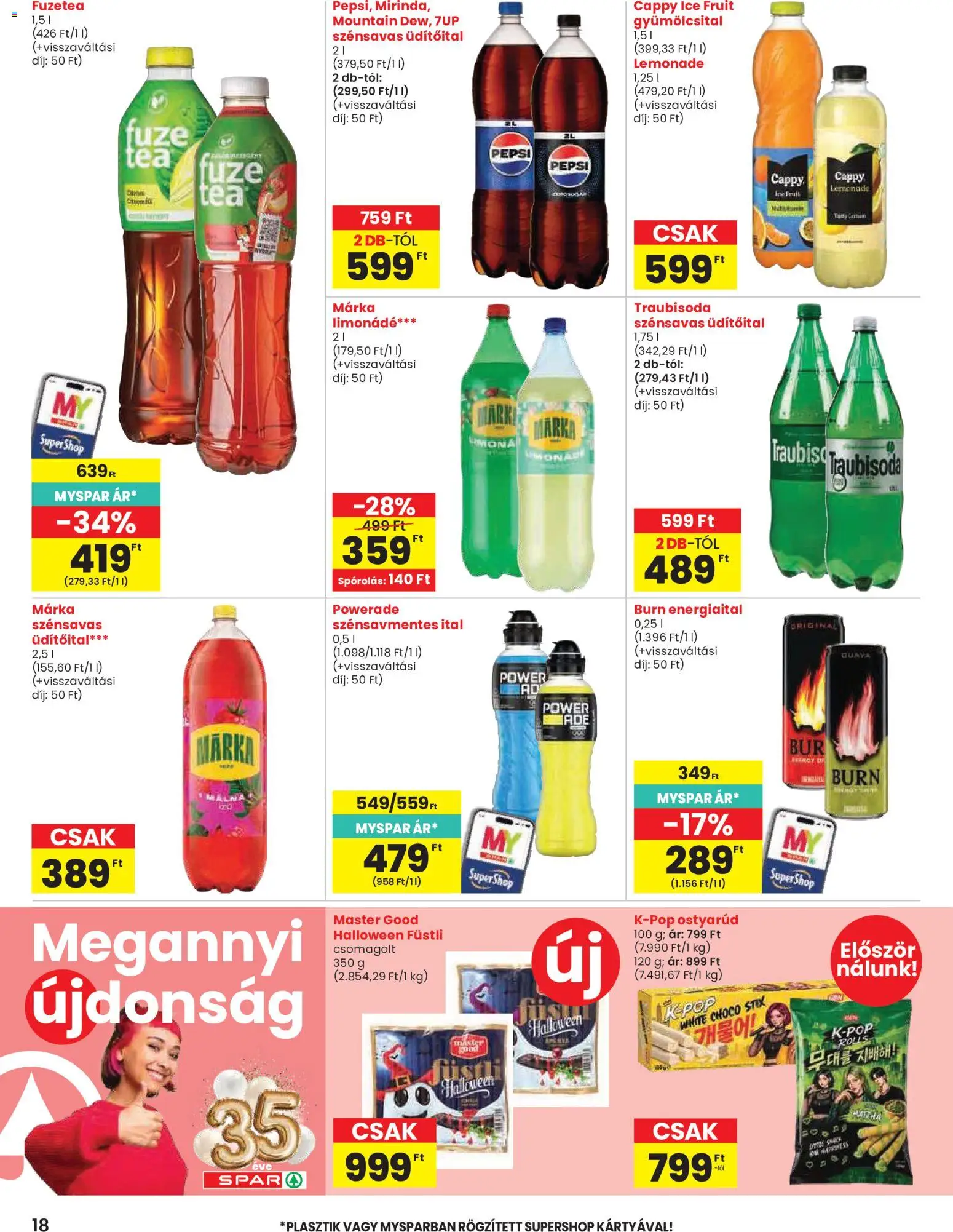 Spar akciós ujság - amely érvényes a következő dátumtól: 2026.10.08. | Oldal: 18