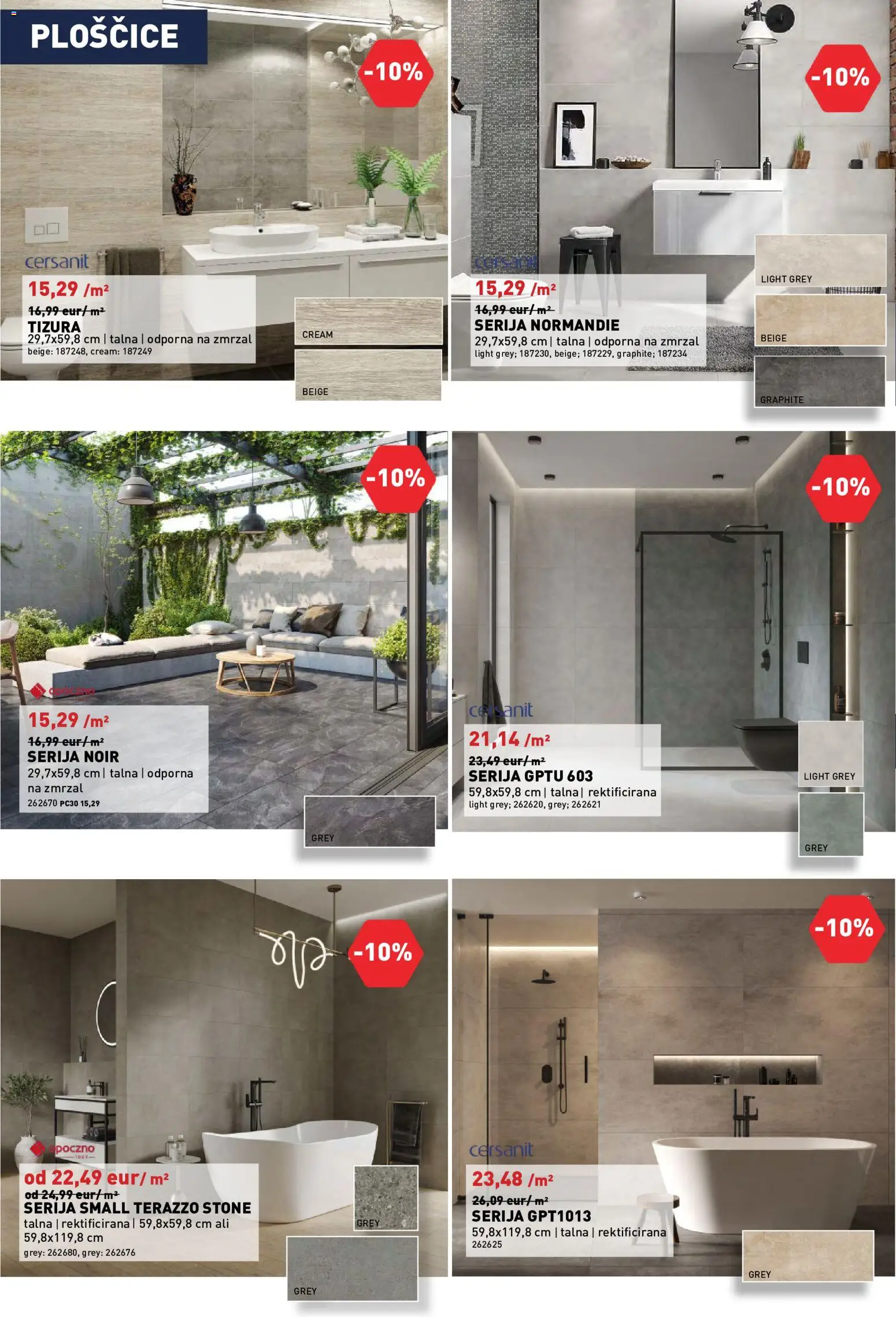 Novi Inpos katalog ponudbe – veljaven od 09.07.2026 | Stran: 22 | Izdelki: Ploščice