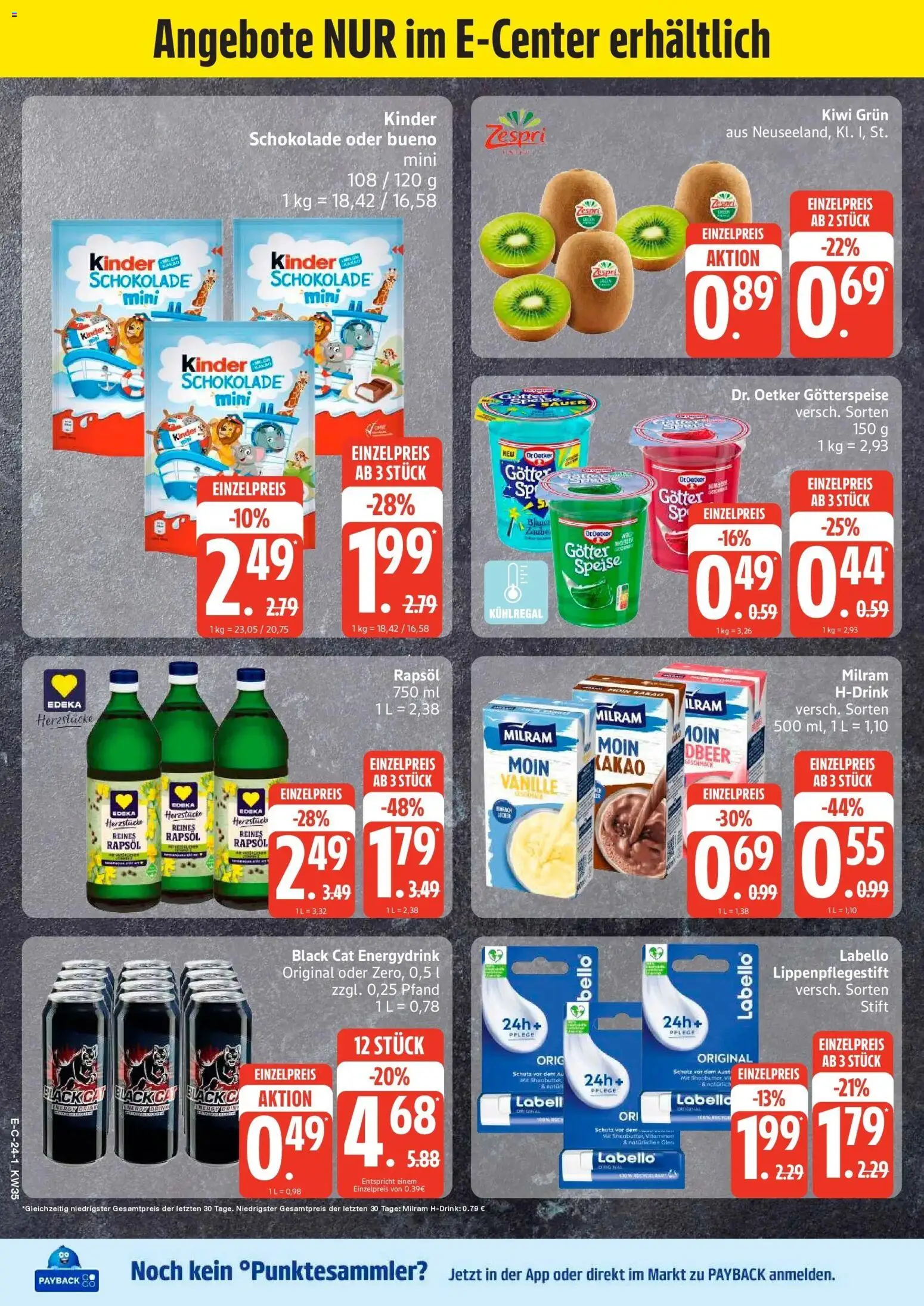 Edeka Prospekt Reinbek (ab 24.08.2026) » Angebote Online | Seite: 31 | Produkte: Schokolade, Rapsöl, Milram, Kiwi