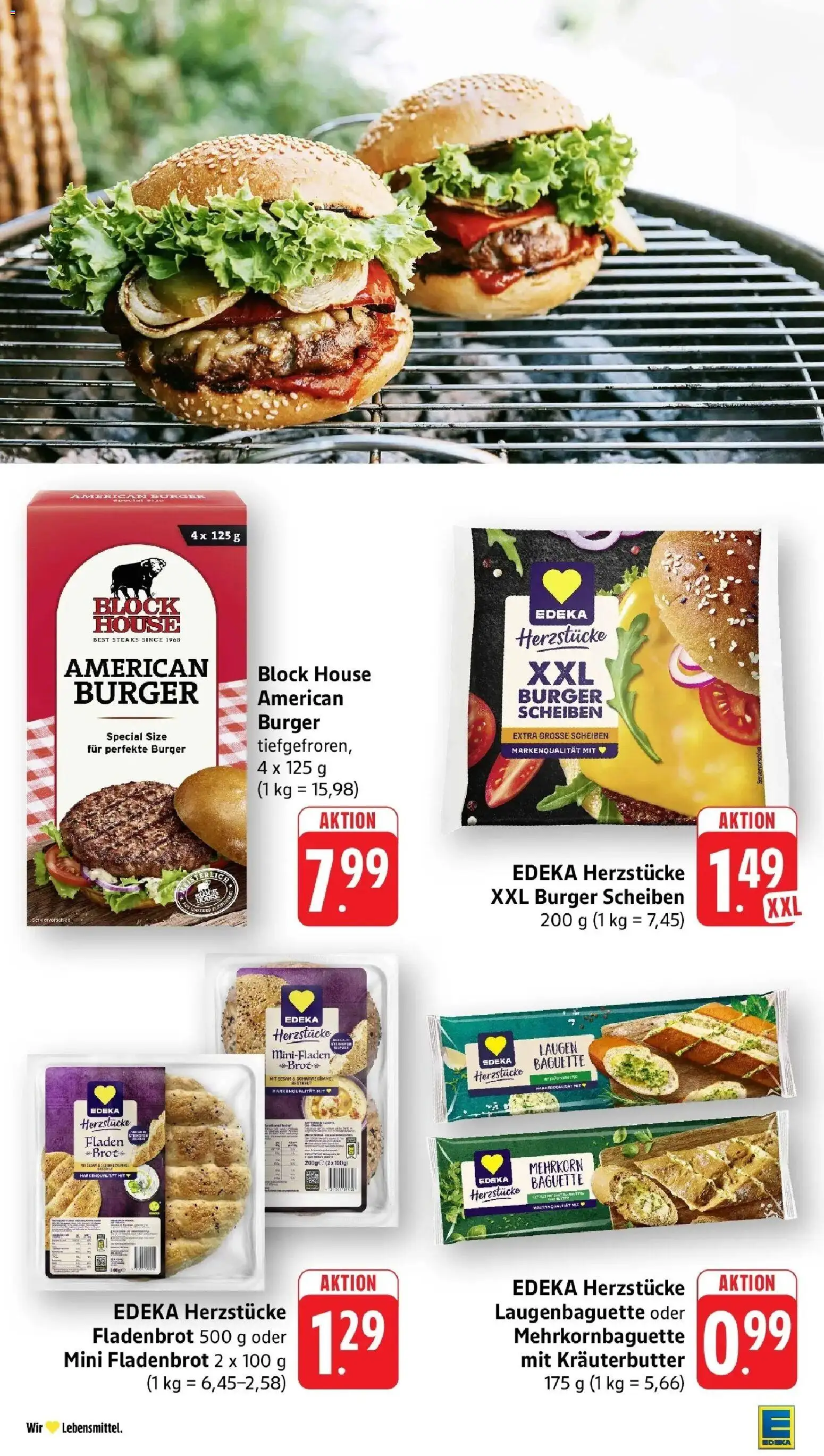 Edeka prospekt Großostheim	 – gültig ab 27.04.2026 | Seite: 26 | Produkte: Burger, Baguette, Kräuterbutter, Brot