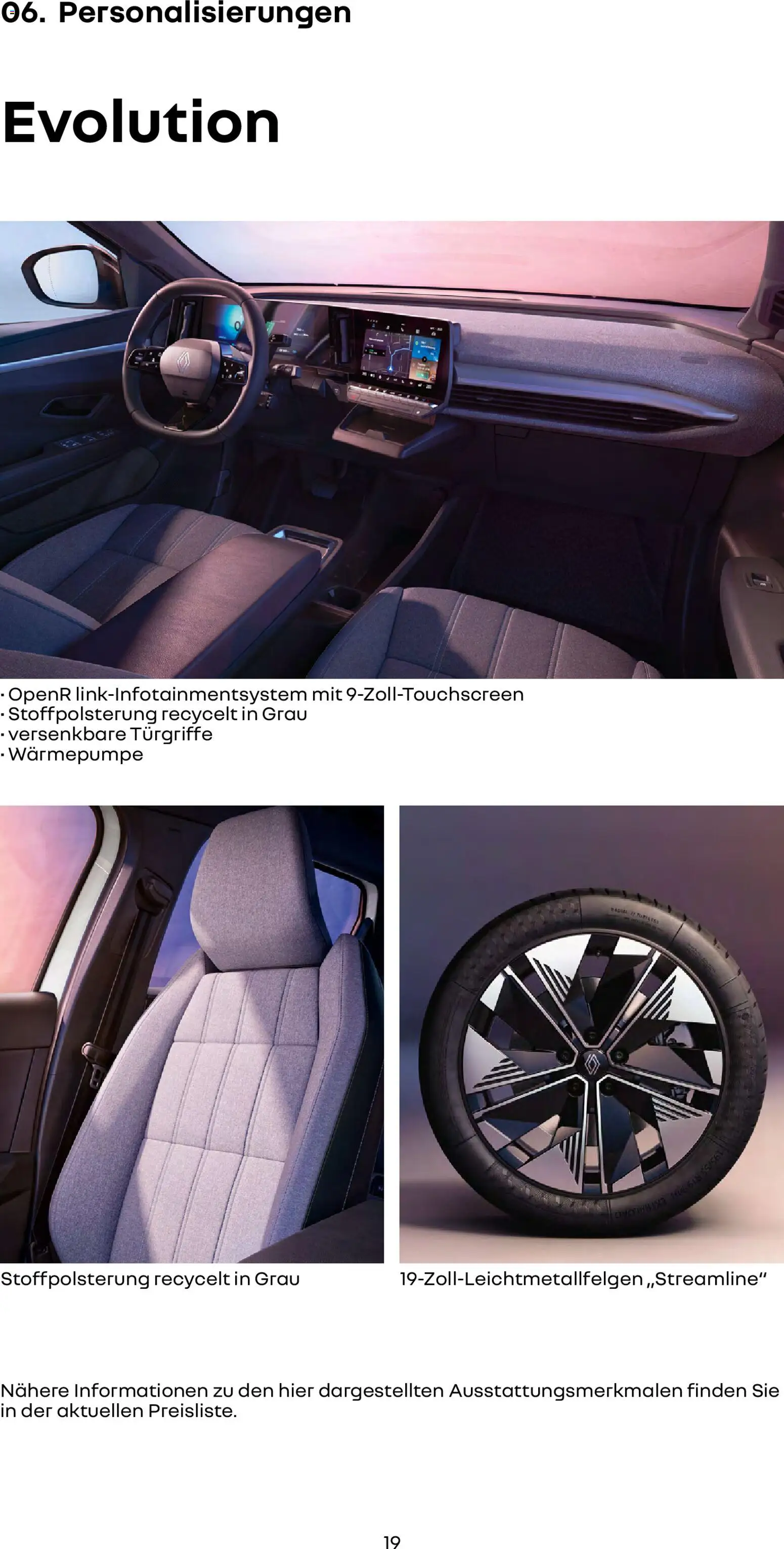 Renault Scenic E-Tech – gültig ab 15.01.2026 | Seite: 19