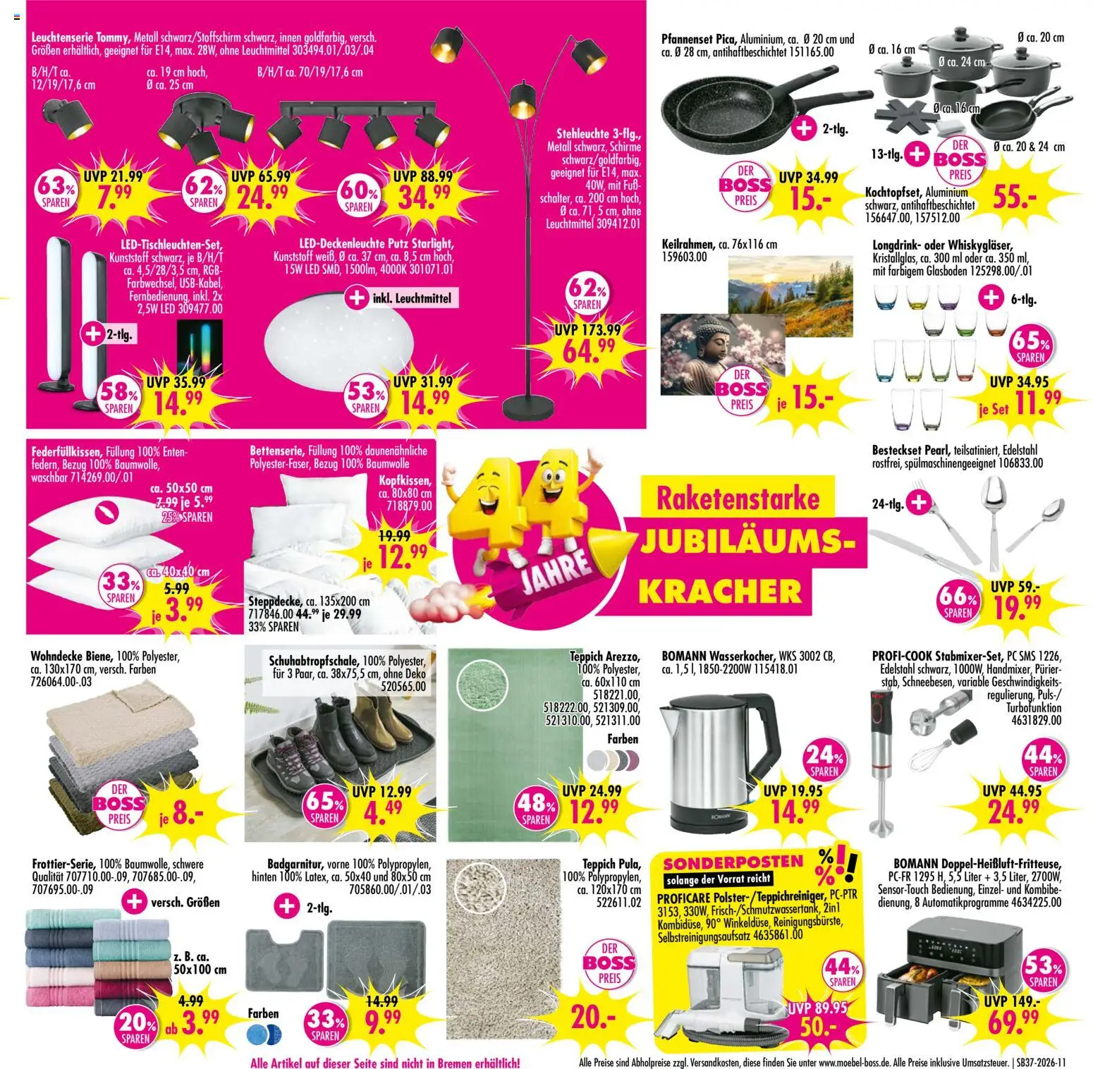 SB Möbel Boss Prospekt – gültig ab 05.09.2026 | Seite: 11 | Produkte: Teppich, PC