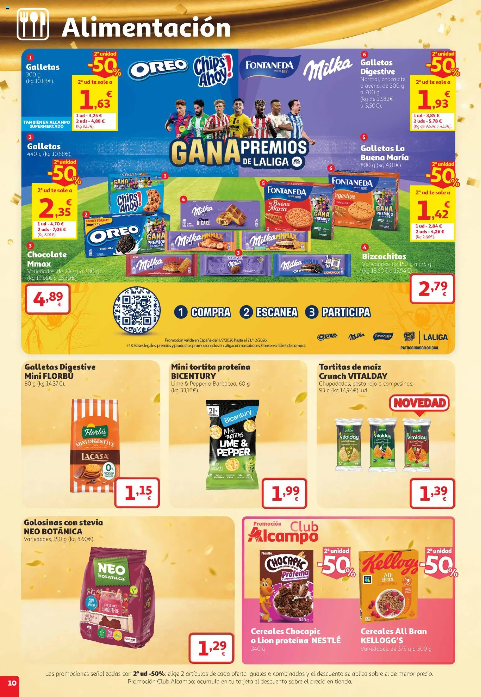 Alcampo folleto Telde │ válido desde el 22/10/2026 | Página: 10 | Productos: Chocolate, Cereales, Té, Azúcar
