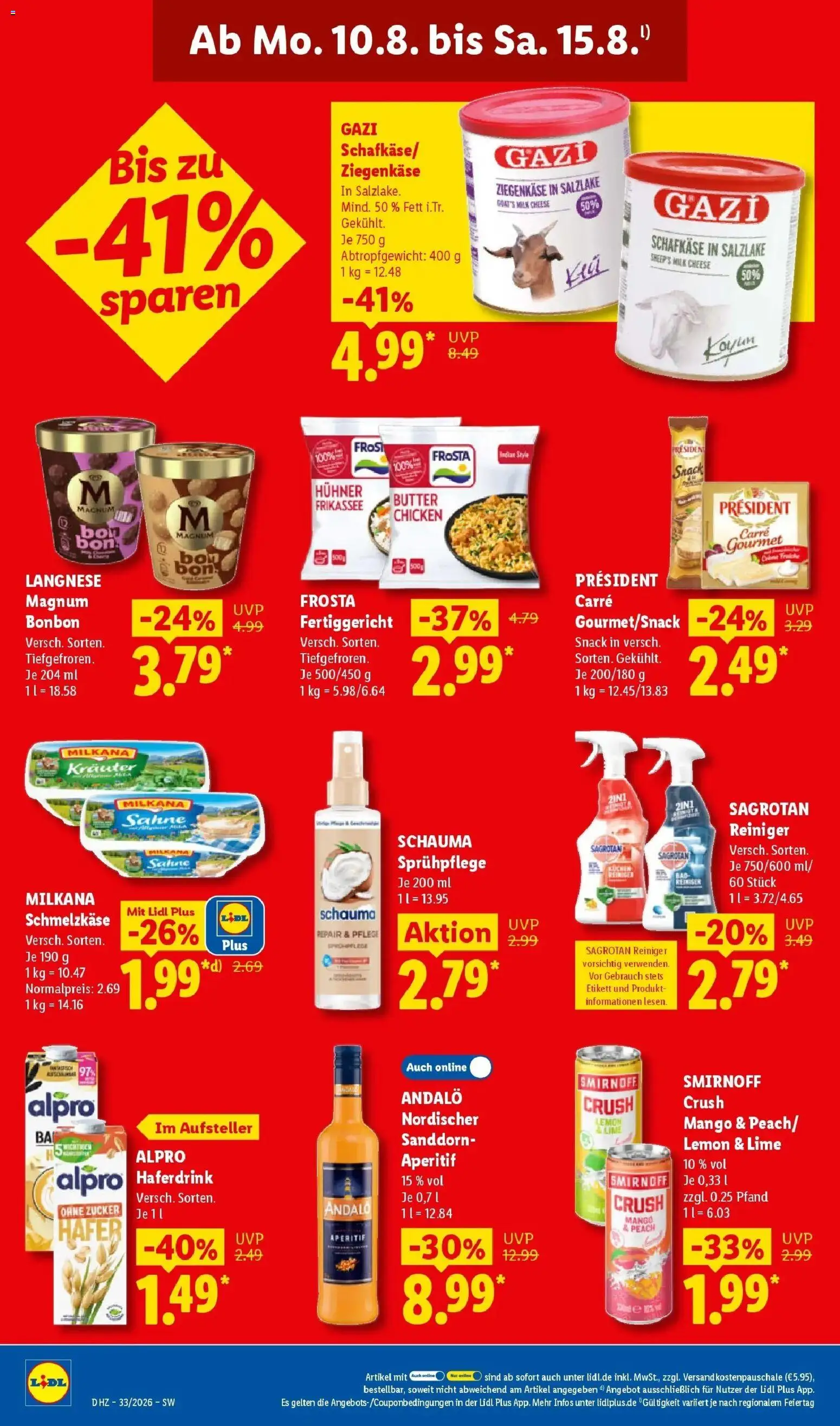 Lidl Prospekt Weikersheim – gültig ab 10.08.2026 | Seite: 22 | Produkte: Sanddorn, Ziegenkäse, Alpro, Zucker