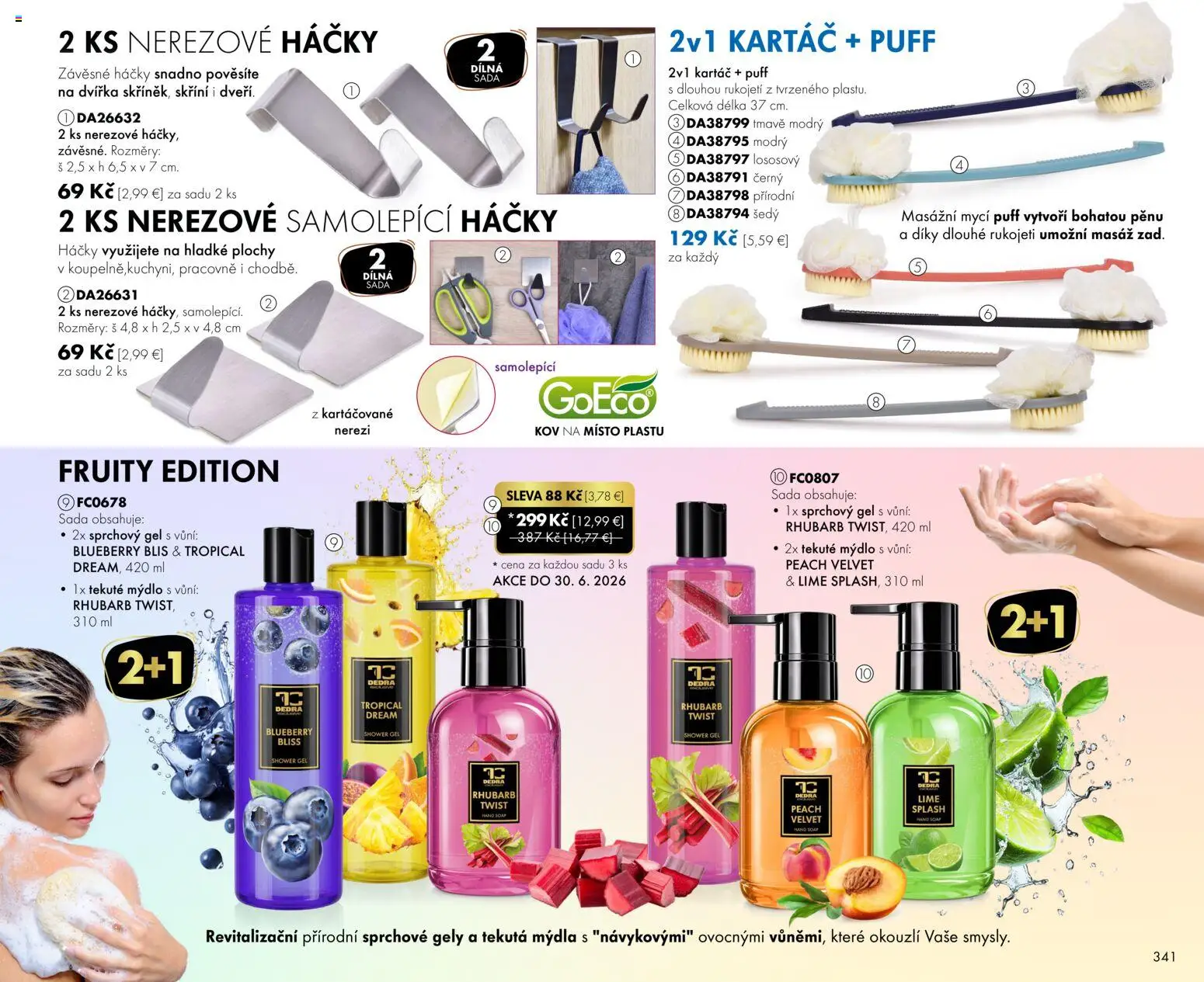 Nové Dedra akcie – leták je platný od 01.06.2026 | Strana: 41 | Produkty: Mydlo, Sprchový gél