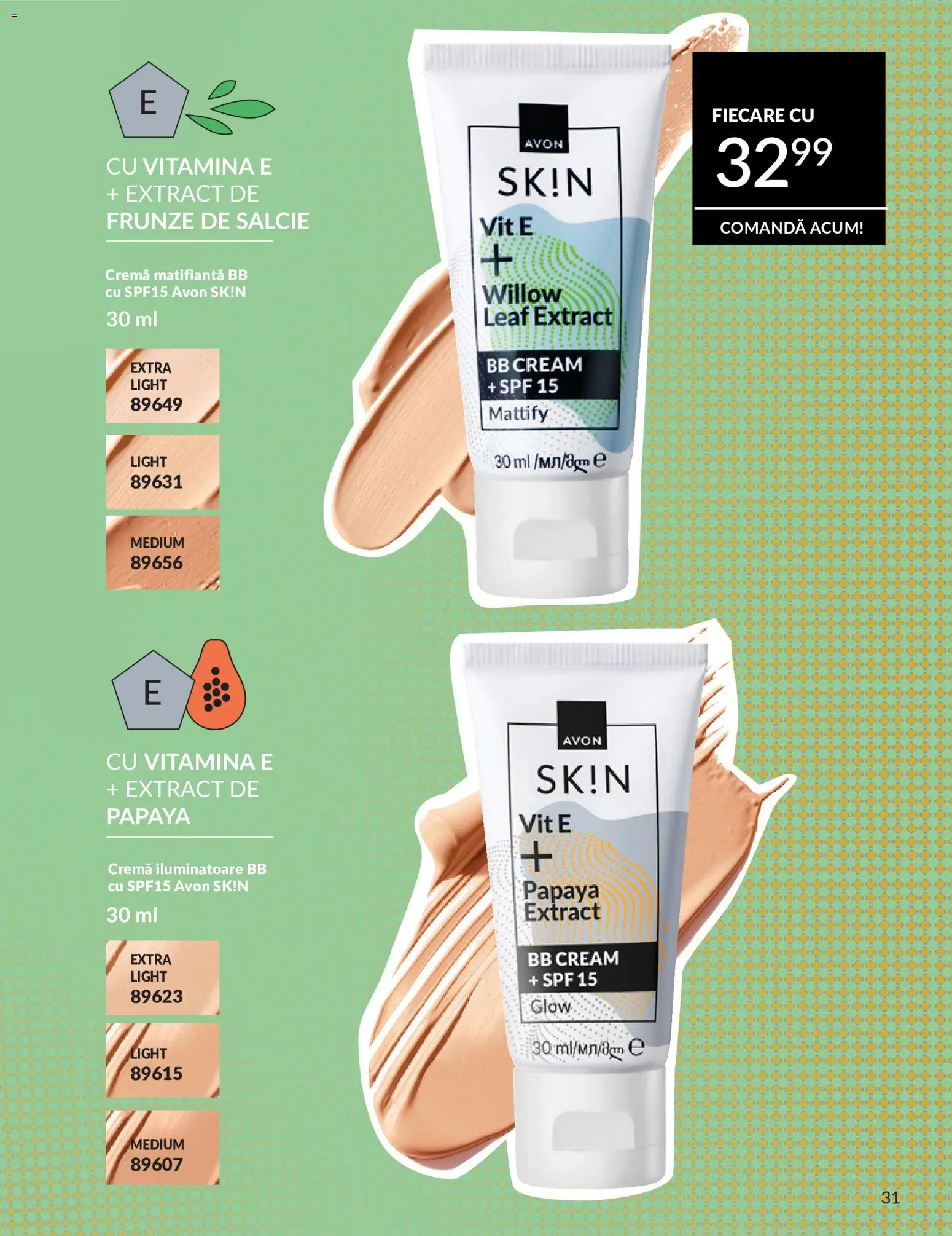 Noul catalog Avon – valabil de la 09.07.2026 | Pagină: 31 | Produse: Bb cream, Cremă, Boncuklu Oyuncakları