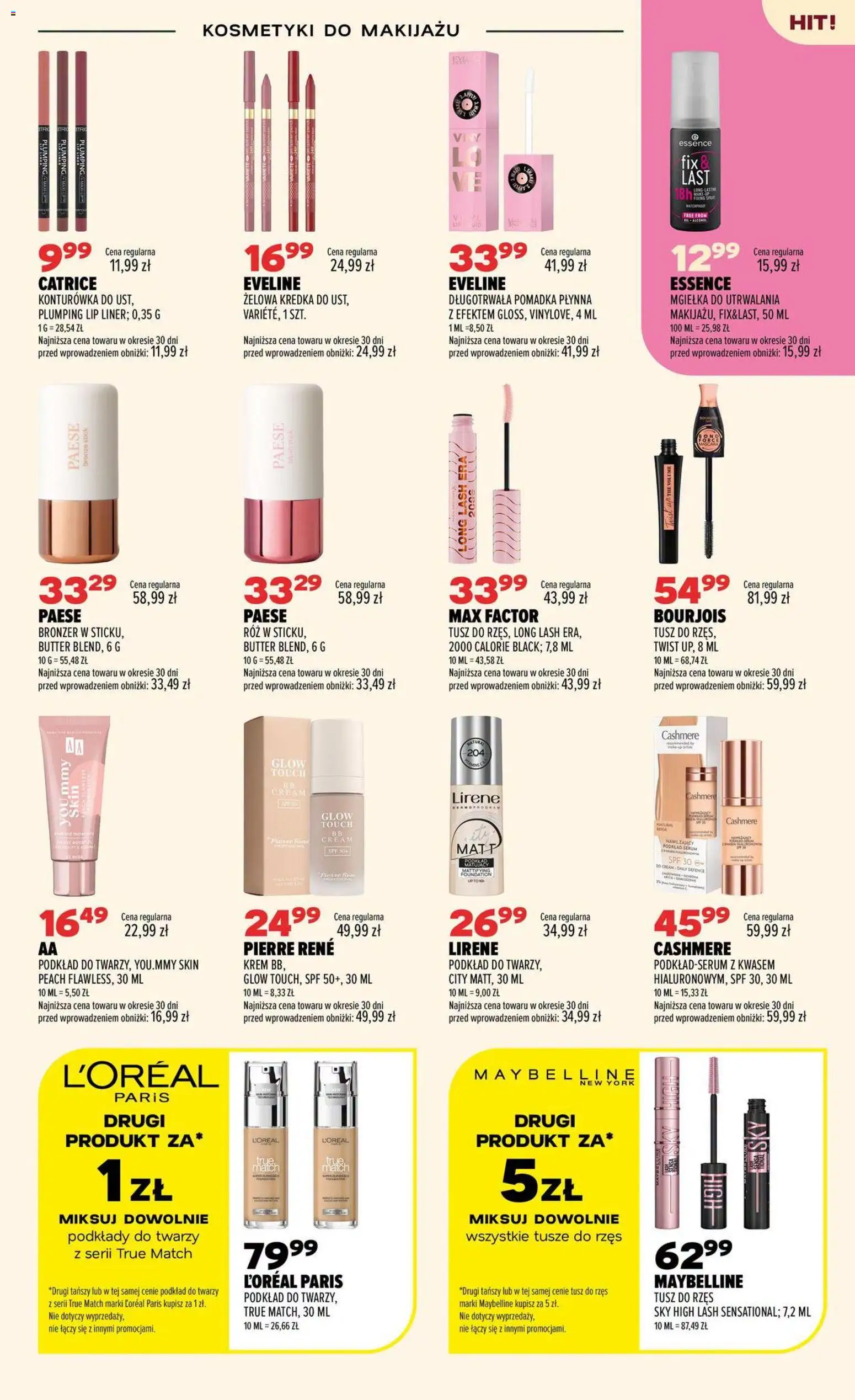 Drogerie Natura gazetka od 06.08.2026 | Strona: 3 | Produkty: Kosmetyki do makijażu, Bronzer, Krem, Konturówka