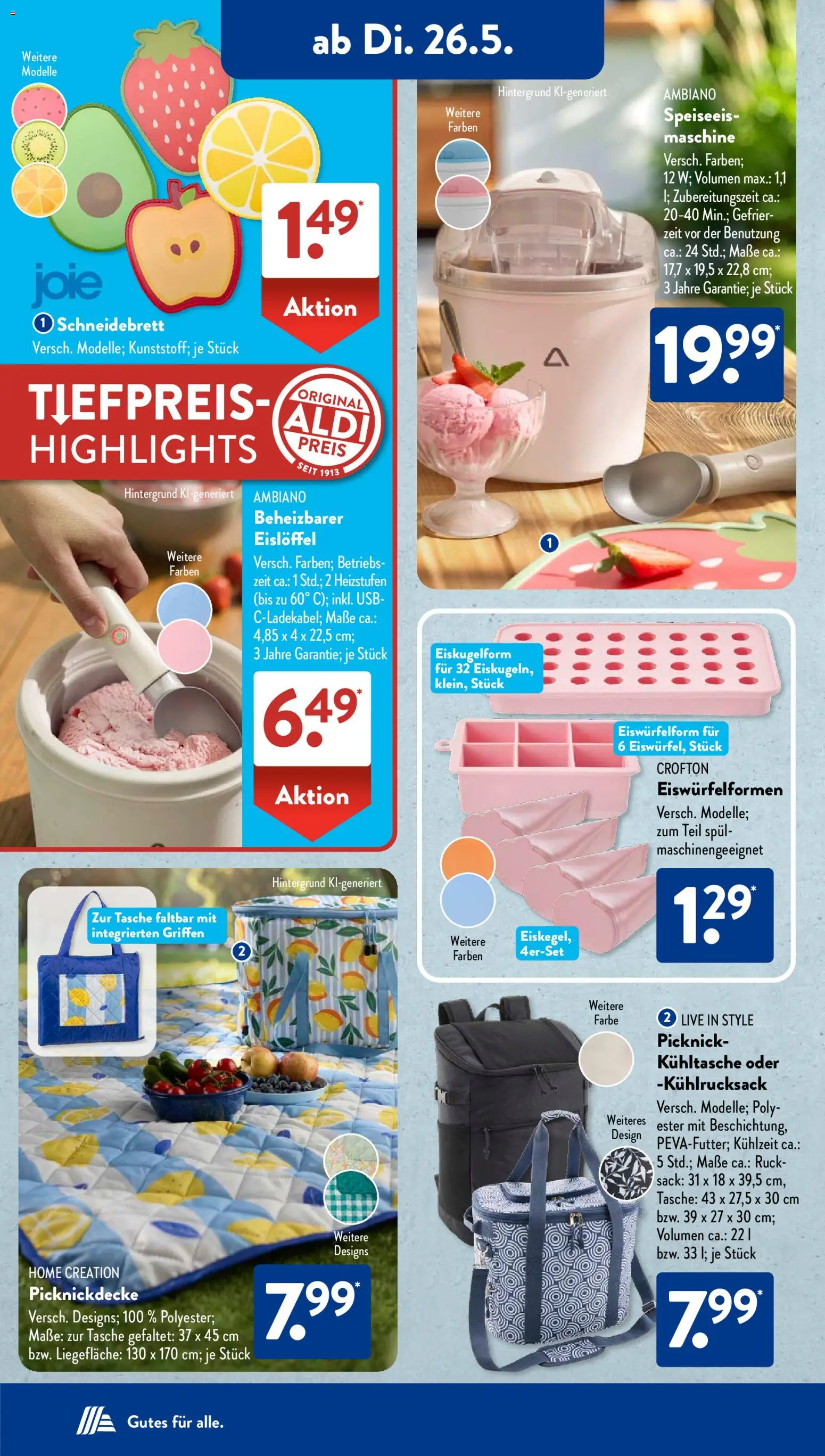 Aldi Süd Prospekt 	 – gültig ab 26.05.2026 | Seite: 5 | Produkte: Tasche, USB, Home creation