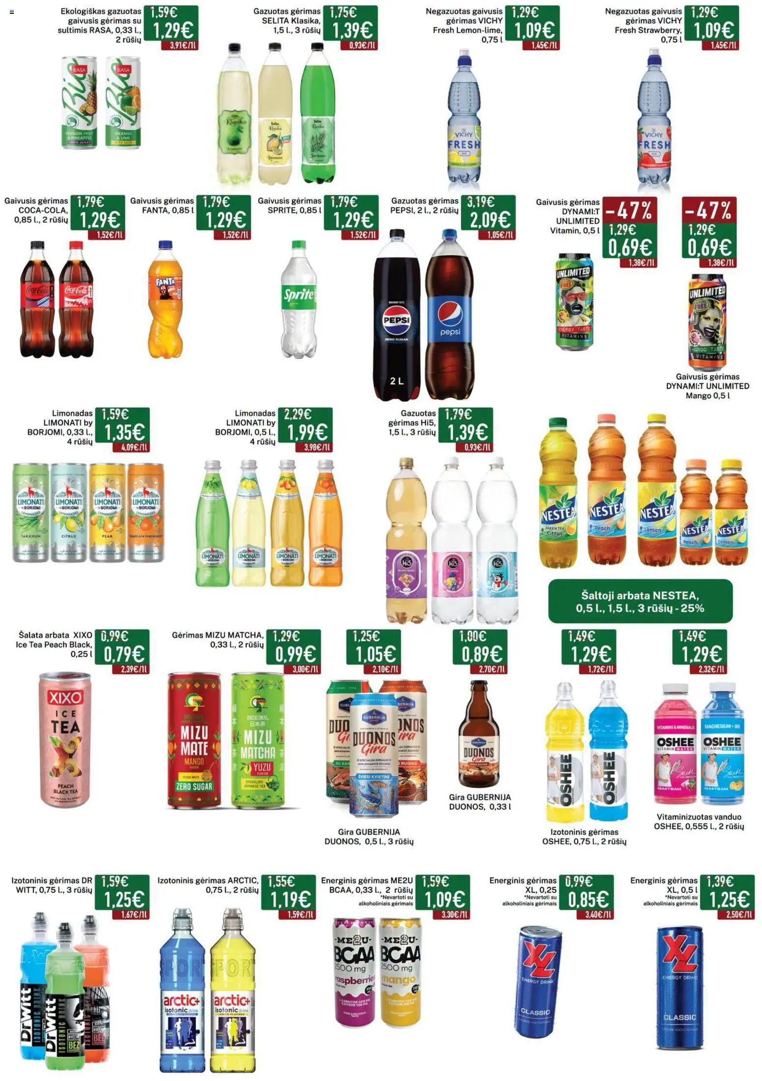 Elimart - TAU akcijos nuo 2026.07.07 | Puslapis: 13 | Prekių: Gaivusis gėrimas, Energinis gėrimas, Arbata, Limonadas