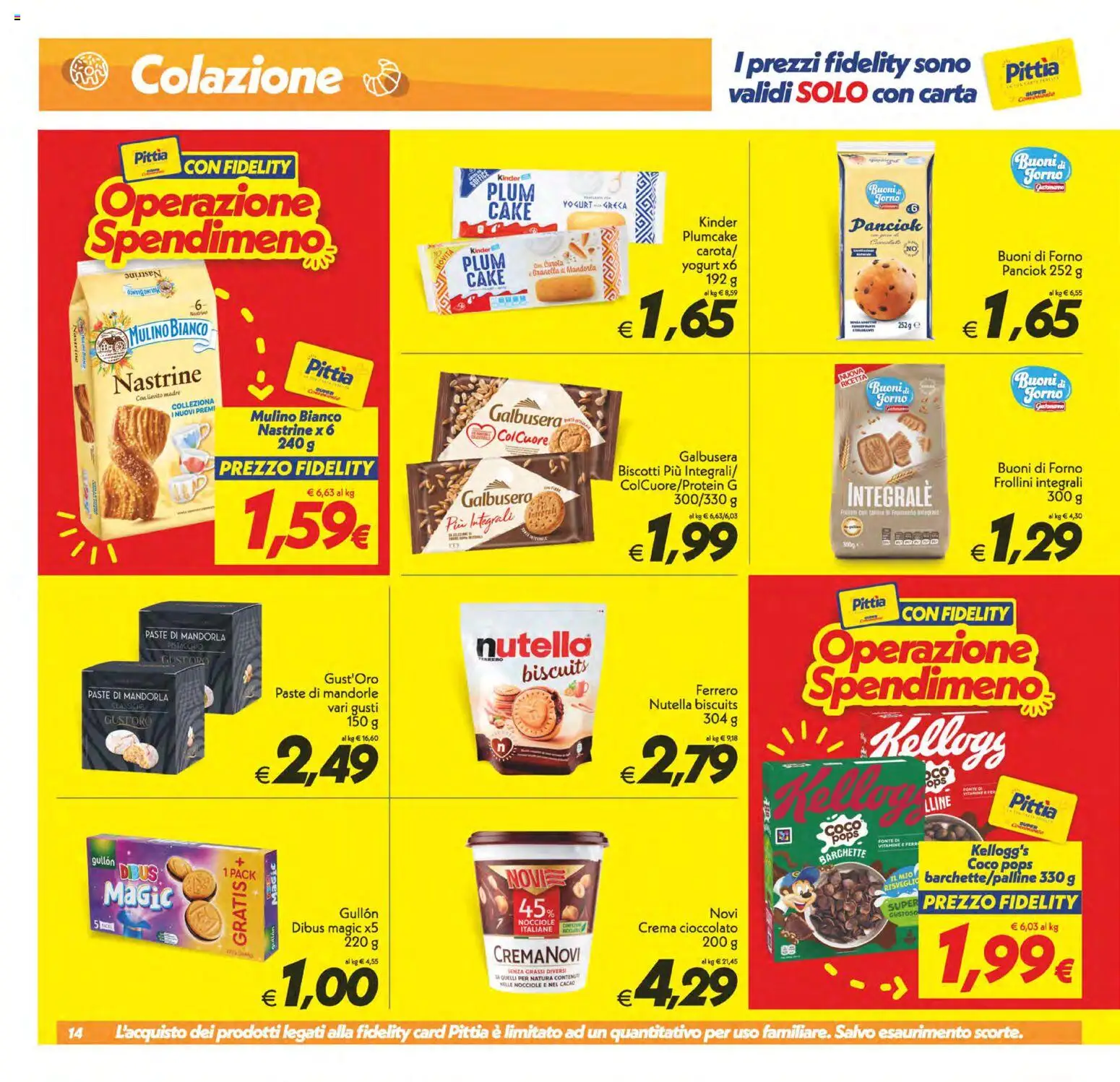 Volantino SuperConveniente del 19.05.2026 | Pagina: 14 | Prodotti: Mandorle, Nocciole, Nutella, Cacao