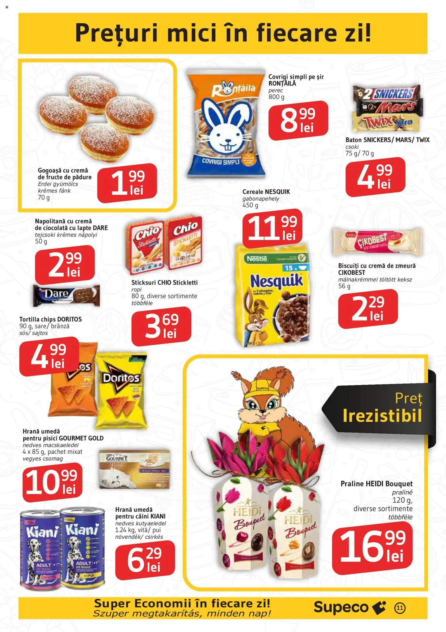 Noul catalog Supeco – valabil de la 25.06.2026 | Pagină: 11 | Produse: Divan, Hacıyatmaz Kedi Oyuncağı, Lapte, Cereale