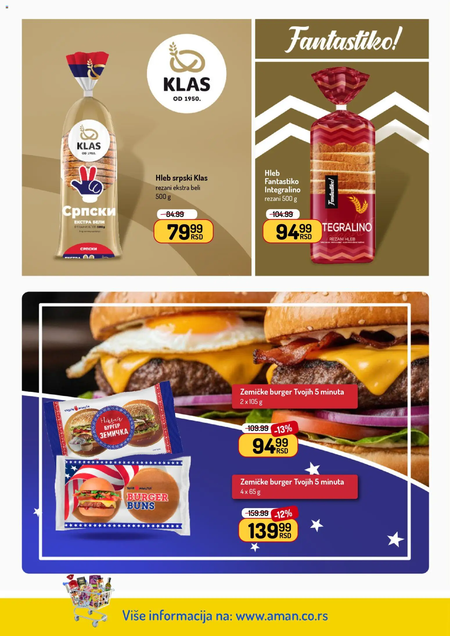 Aman katalog - važi od 27.04.2026 | Strana: 26 | Proizvode: Rezani hleb, Burger, Hleb