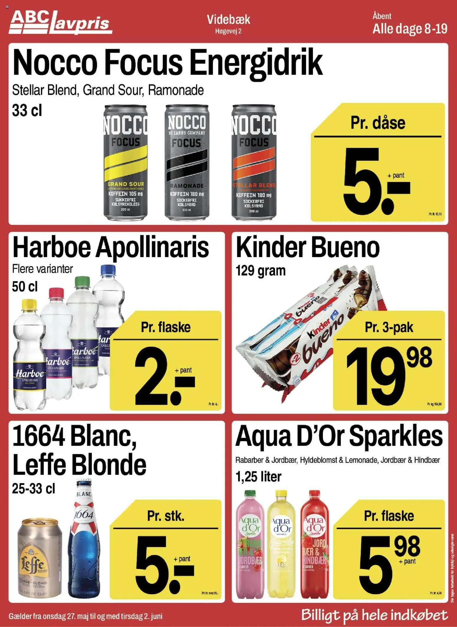 Abc Lavpris tilbudsavis – gyldig fra 27.05.2026 | Side: 11 | Produkter: Rabarber, Jordbær, Hindbær, Sukker