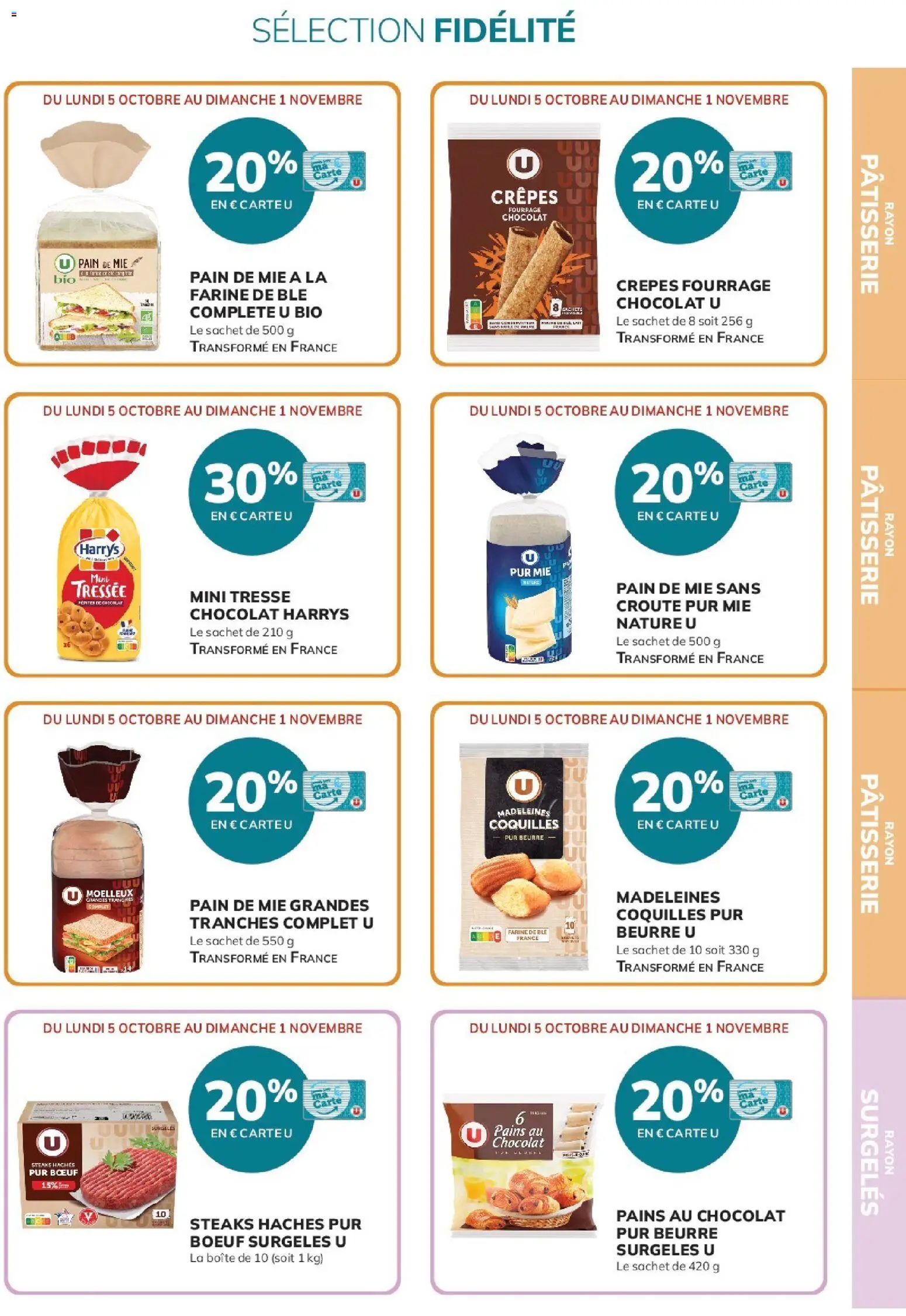 {H1} | Page: 39 | Produits: Farine de ble, Pain, Chocolat, Blé