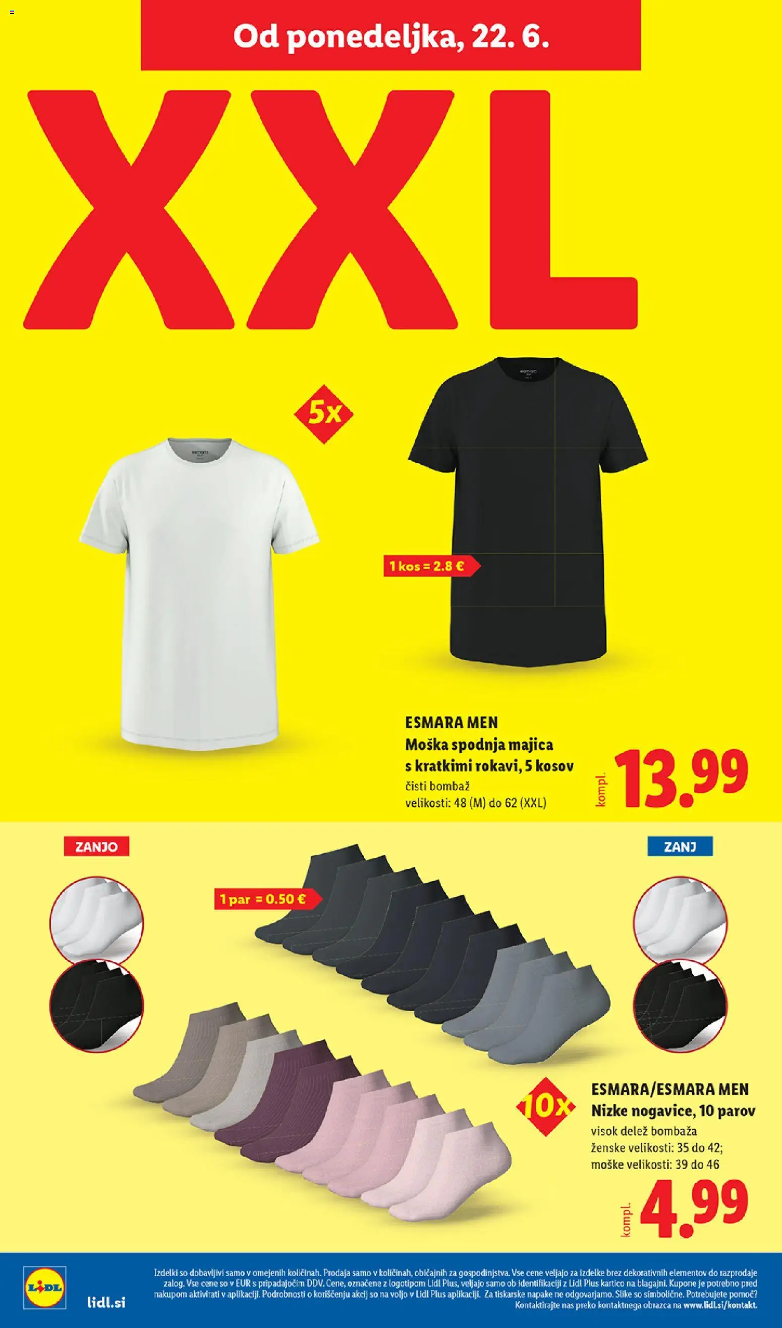 Novi Lidl katalog ponudbe – veljaven od 18.06.2026 | Stran: 54 | Izdelki: Kos, Majica