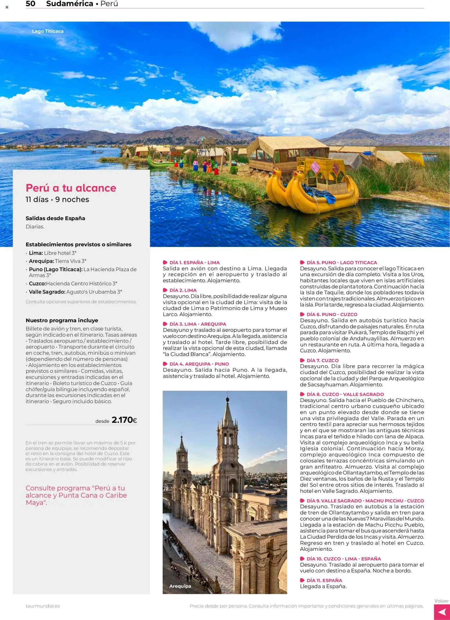 Viajes El Corte Inglés Centroamérica y Sudamérica │ válido desde el 01/01/2026 | Página: 49 | Productos: Lima, Tierra