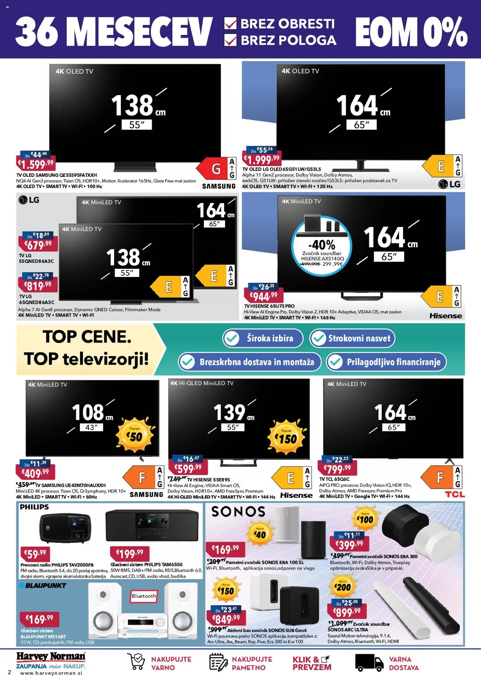 Novi Harvey Norman katalog ponudbe – veljaven od 26.08.2026 | Stran: 2 | Izdelki: Baterija, Tv, Radio, Zvocnik
