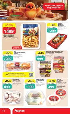 DELI TÉPETT SERTÉSHÚSOS BAGETT, 200 g, 6495 Ft/kg - amely érvényes a következő dátumtól: 2026.10.22. | Oldal: 14