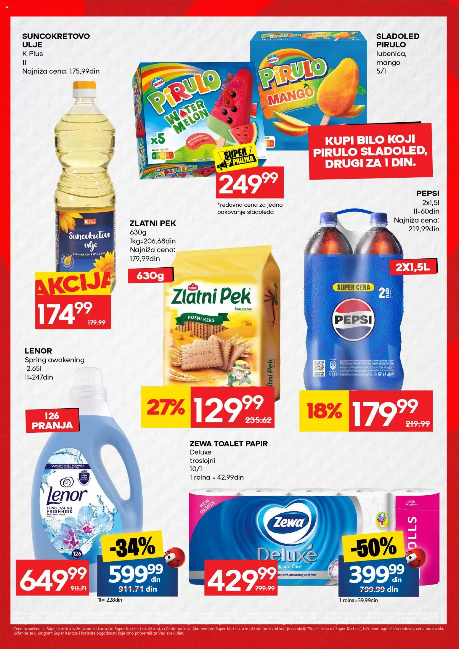Idea katalog - važi od 03.09.2026 | Strana: 2 | Proizvode: Toalet papir, Pakovanje, Ulje, Pepsi