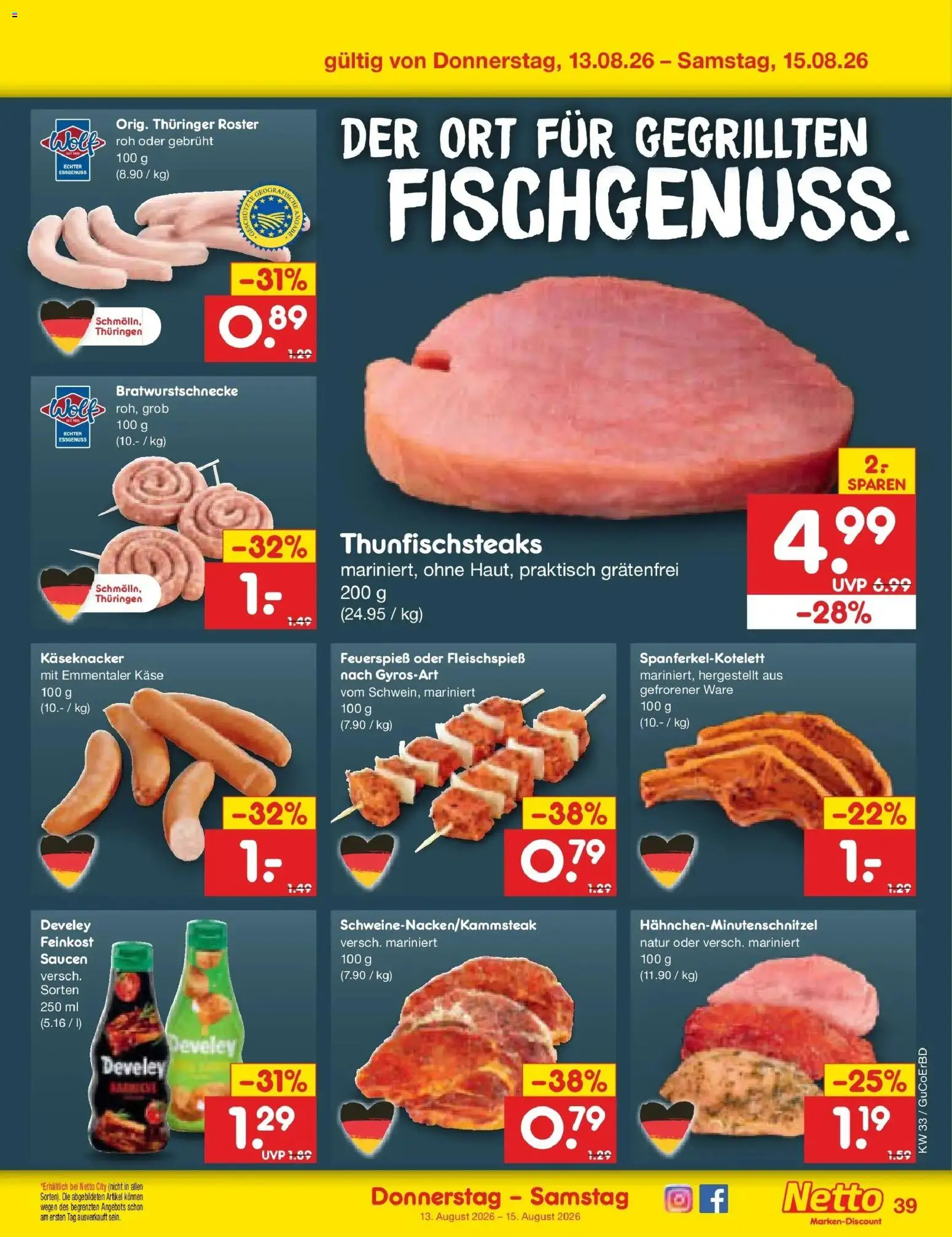 Netto Marken-Discount Prospekt Augustusburg (ab 10.08.2026) » Angebote | Seite: 55 | Produkte: Käse